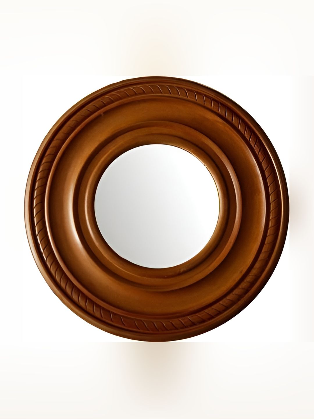 VAS collection home Brown Wooden Round Wall Mirror-picture-41