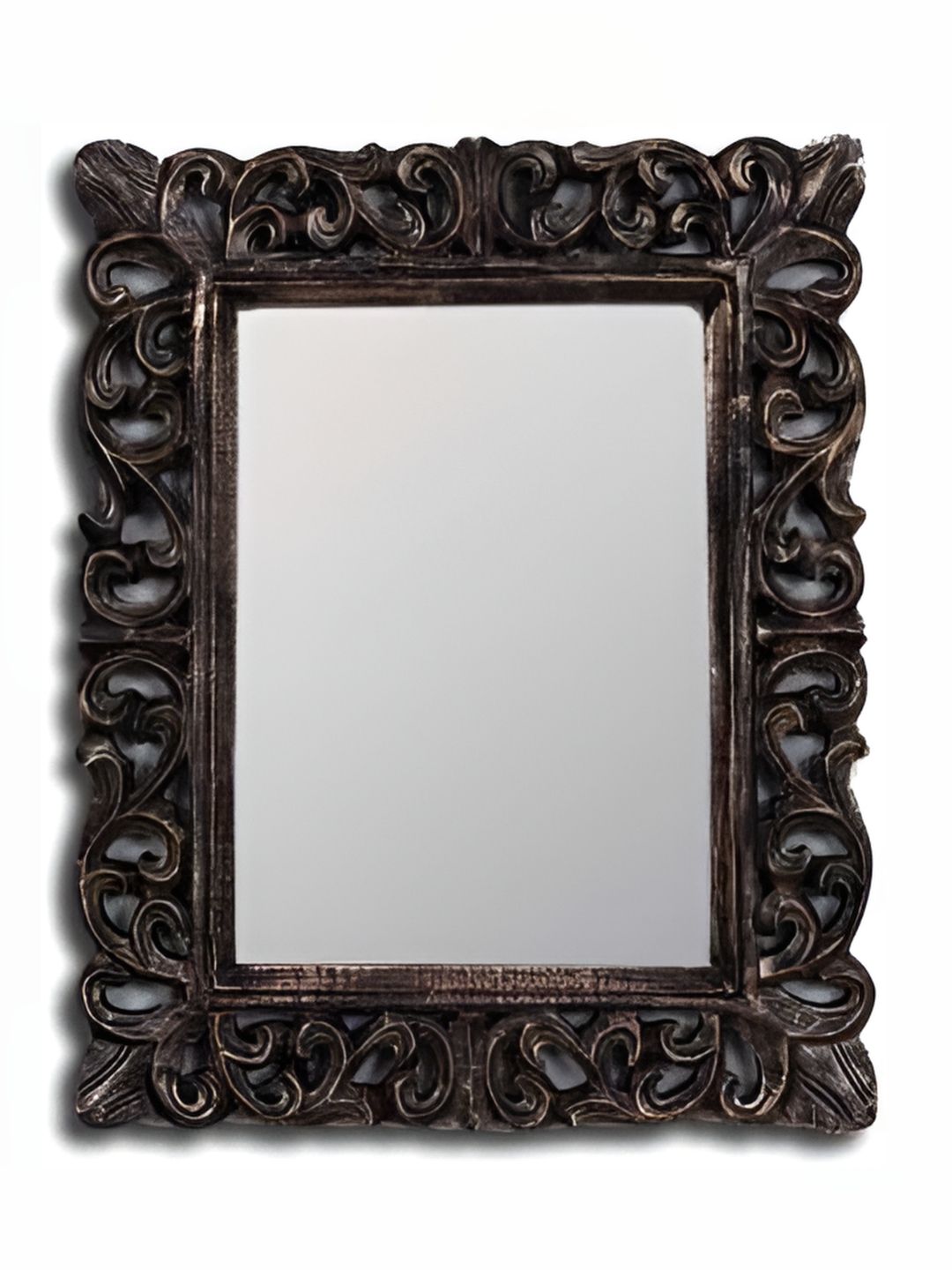 VAS collection home Black Wooden Wall Mirror Frame-image-16