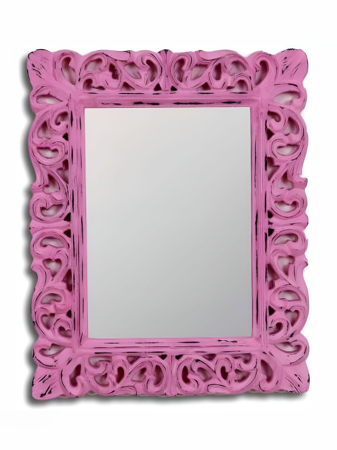 VAS collection home Pink Textured Rectangular Mirror-picture-15