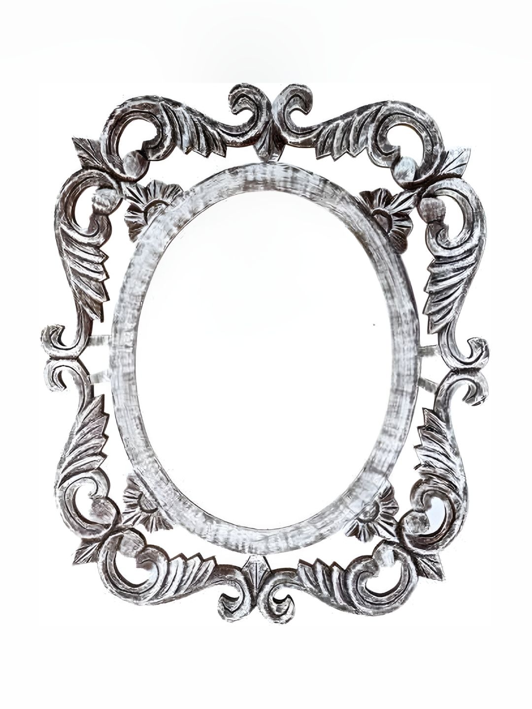 VAS collection home White Textured Round Mirror-picture-38
