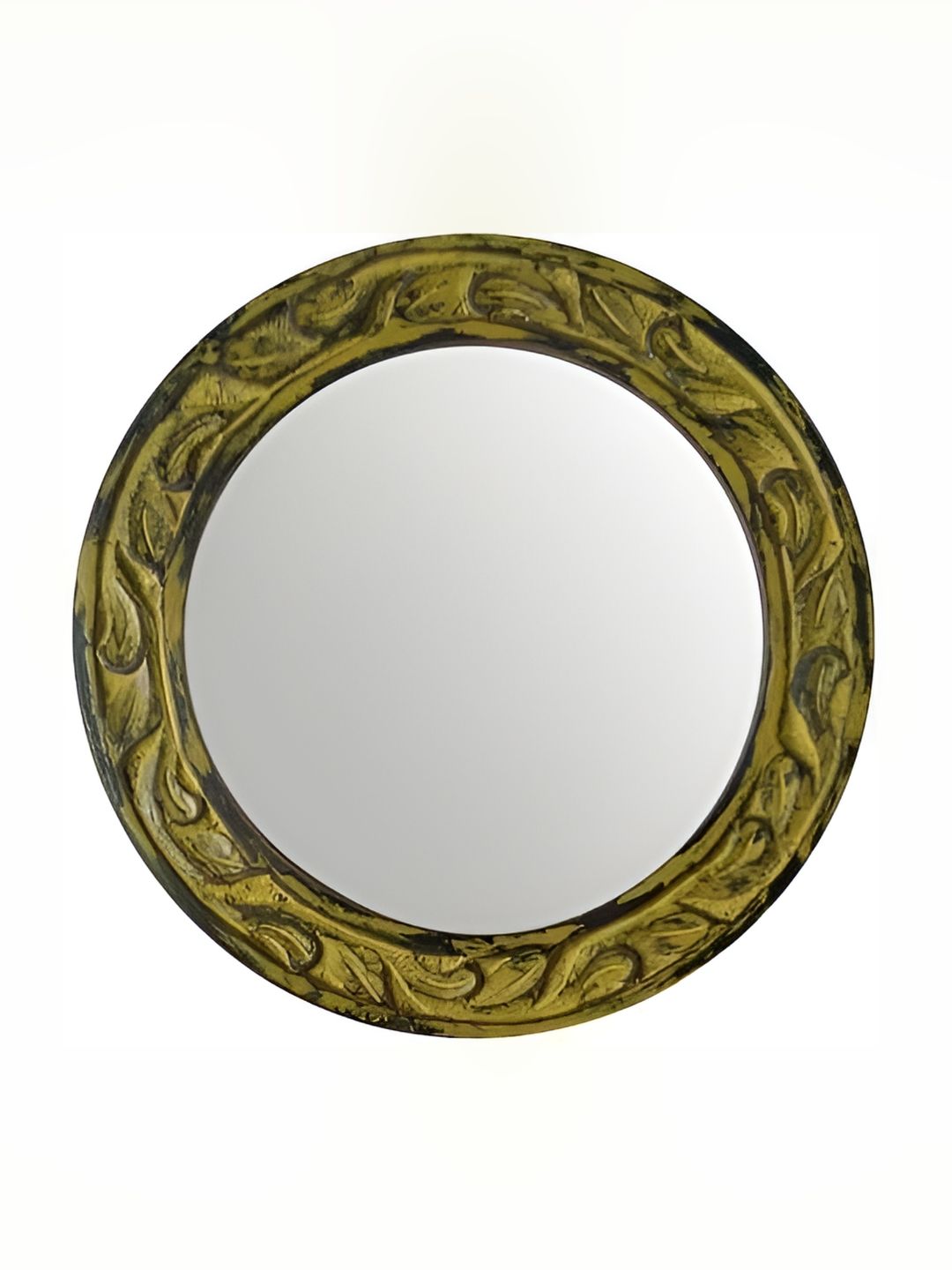 VAS collection home Green Textured Round Mirror-picture-41