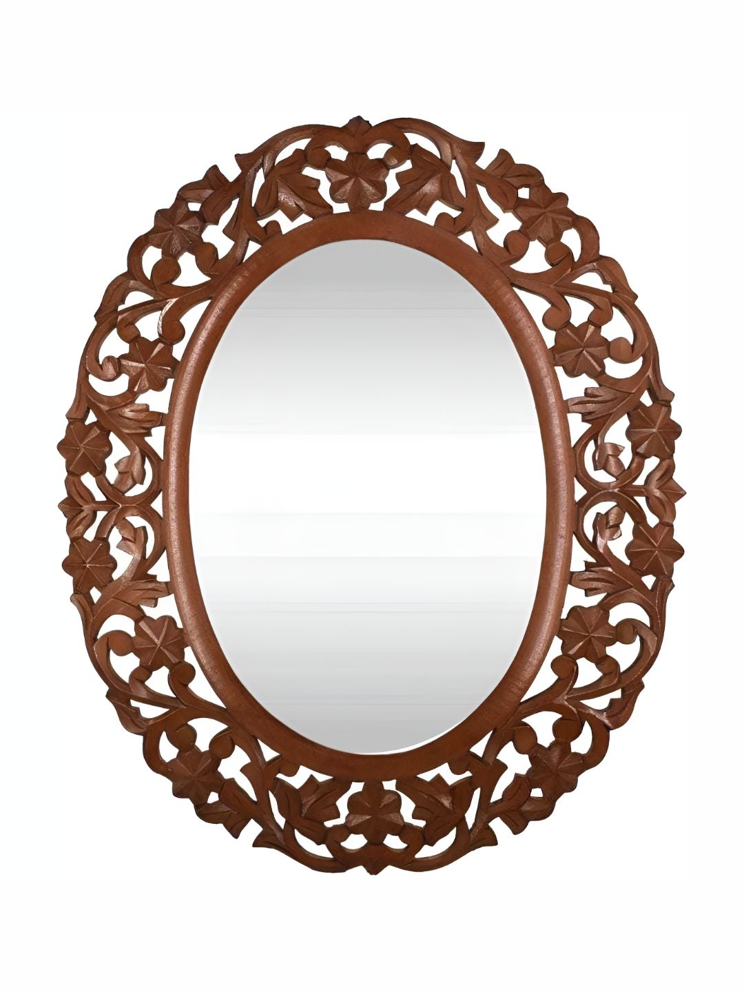 VAS collection home Brown Textured Oval Wall Mirror-image-39