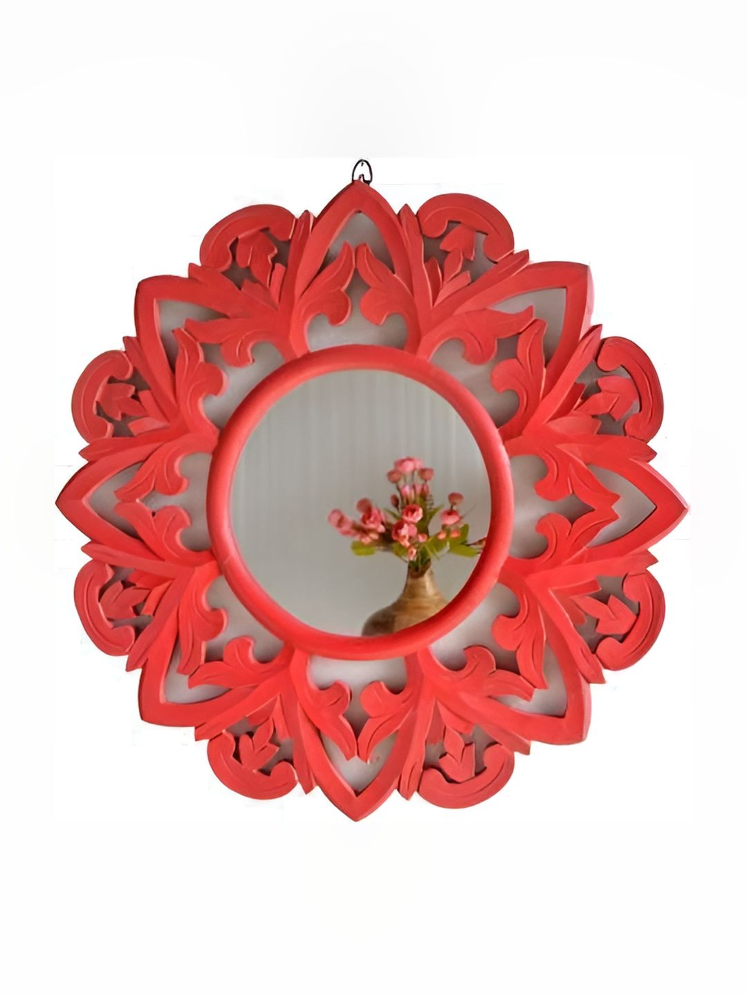 VAS collection home Ethnic Motifs Textured Round Wall Mirror-picture-42