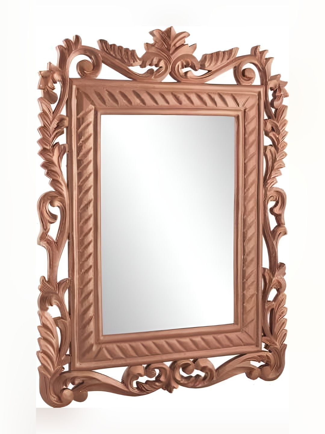 VAS collection home Brown Ethnic Motifs Wooden Decorative Wall Mirror-picture-40