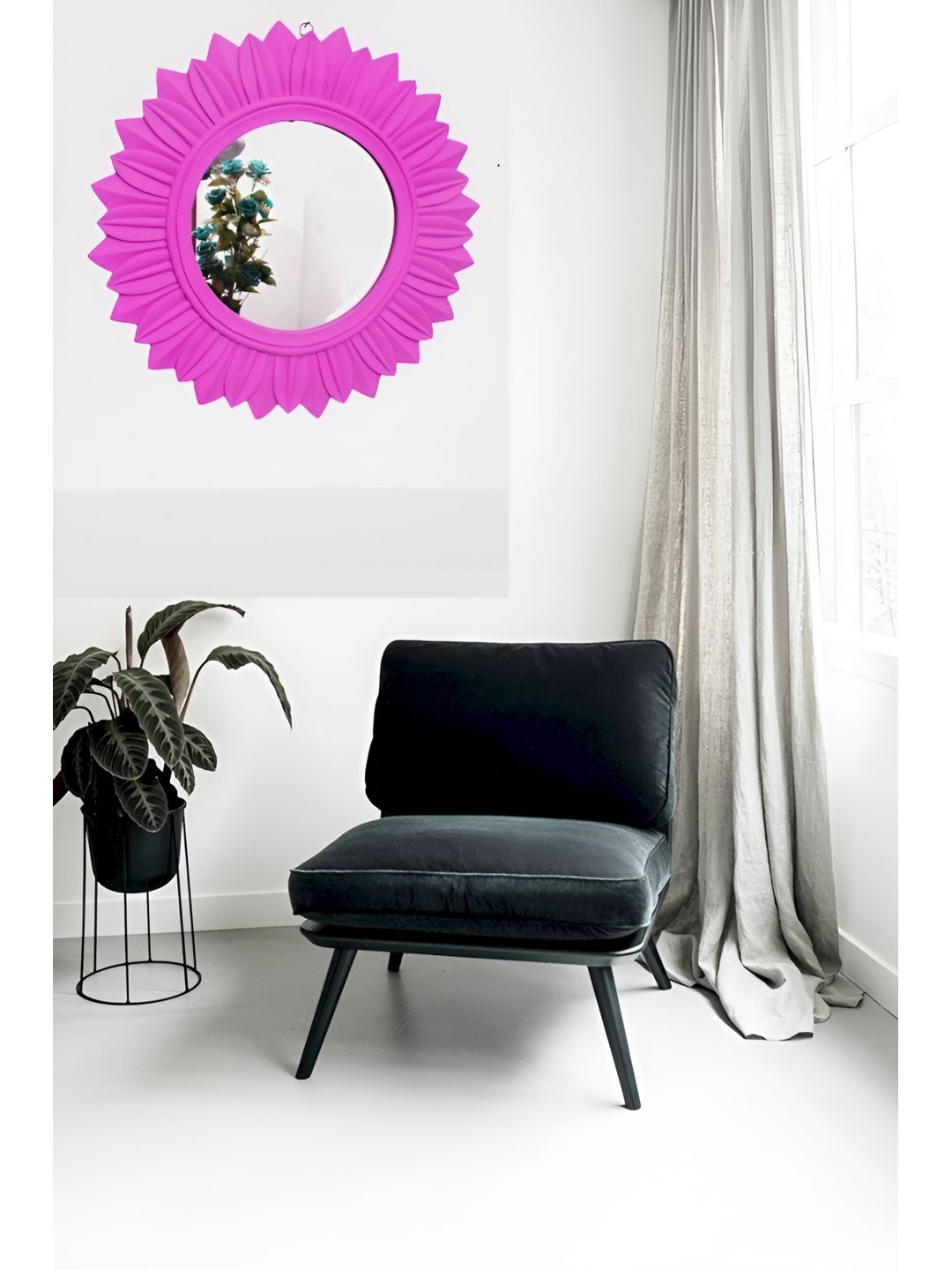 VAS collection home Self Design MDF Wall Mirror-picture-46