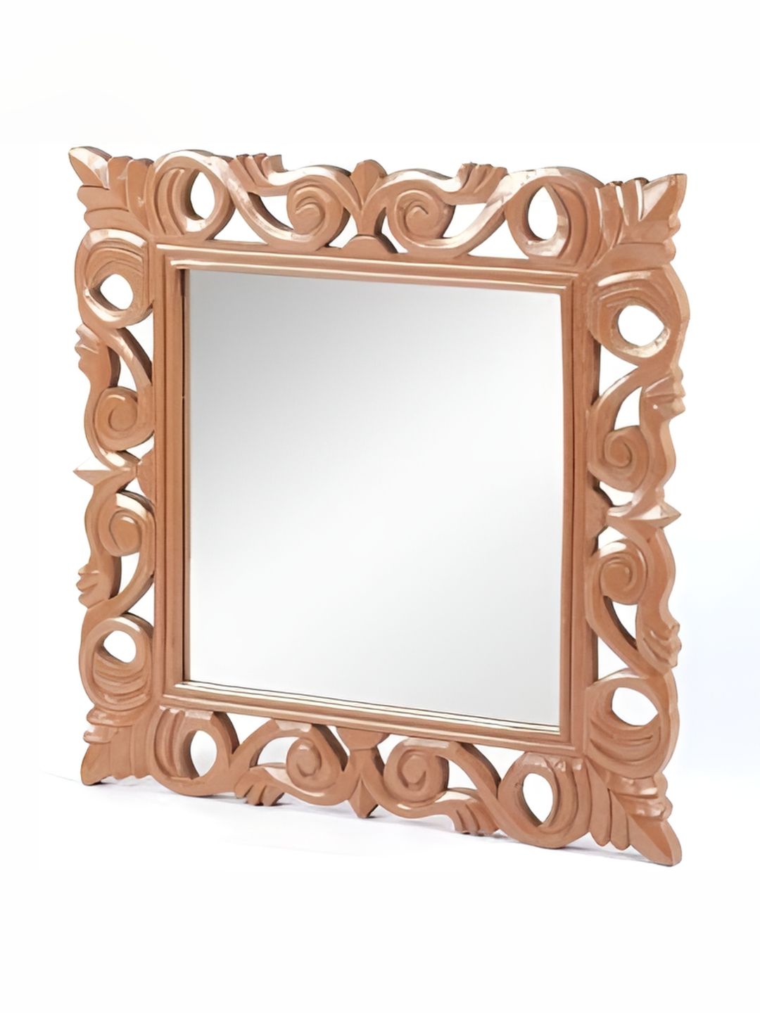 VAS collection home Self Design Wood Wall Mirror-image-48