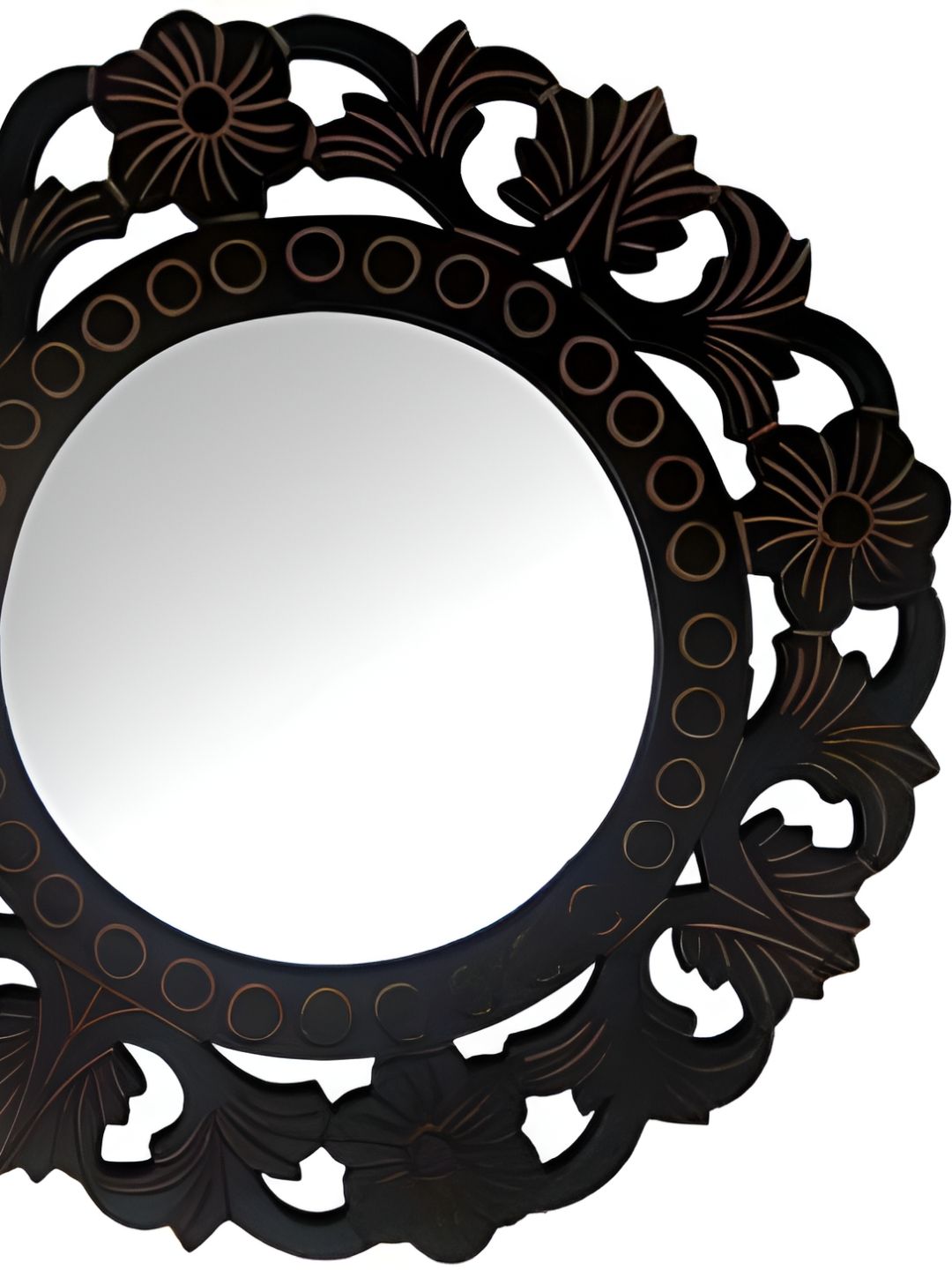 VAS collection home Black Wooden Mirror Frame-image-48