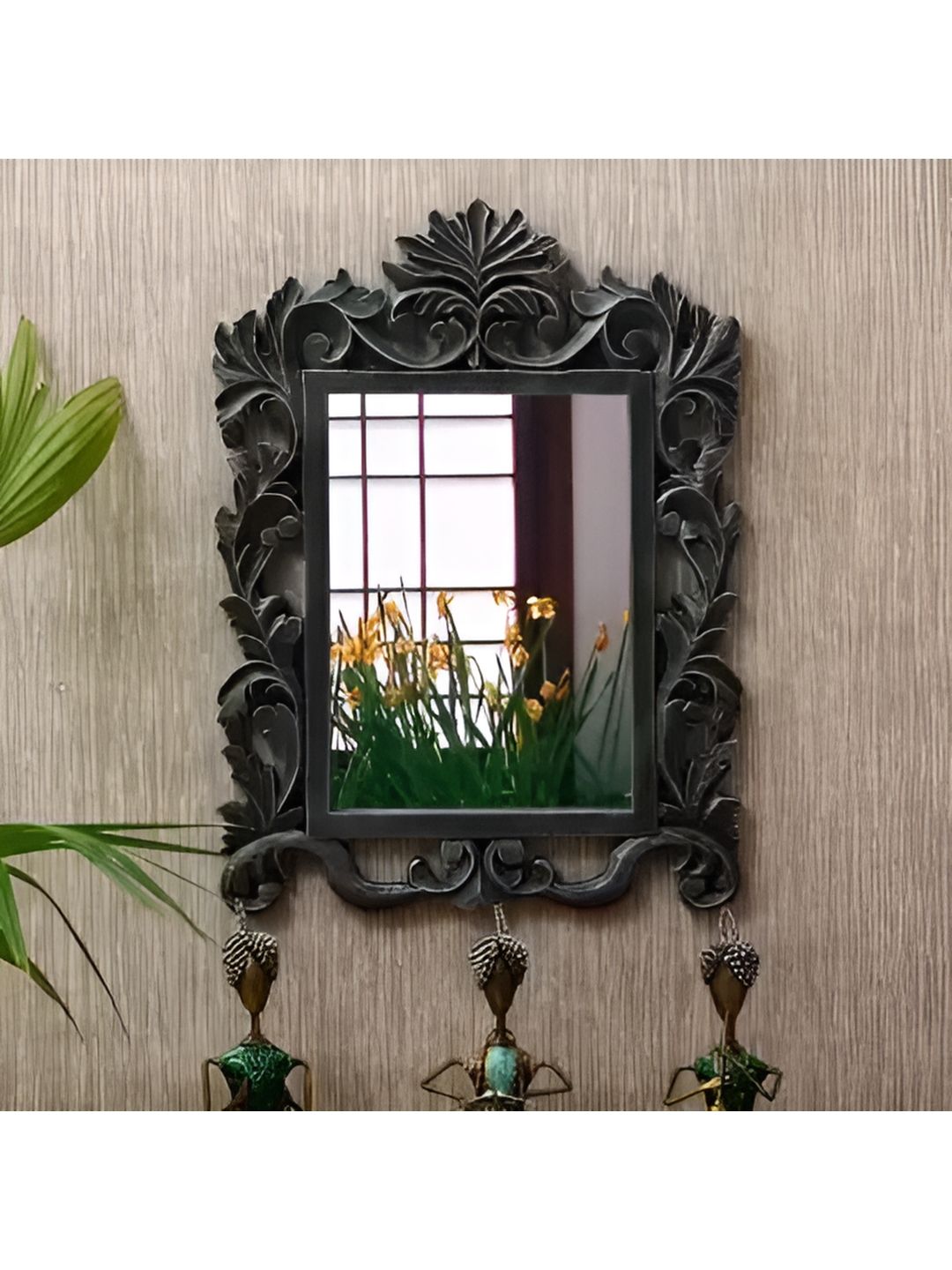 VAS collection home Grey Textured  Wooden Wall Mirrors-image-18