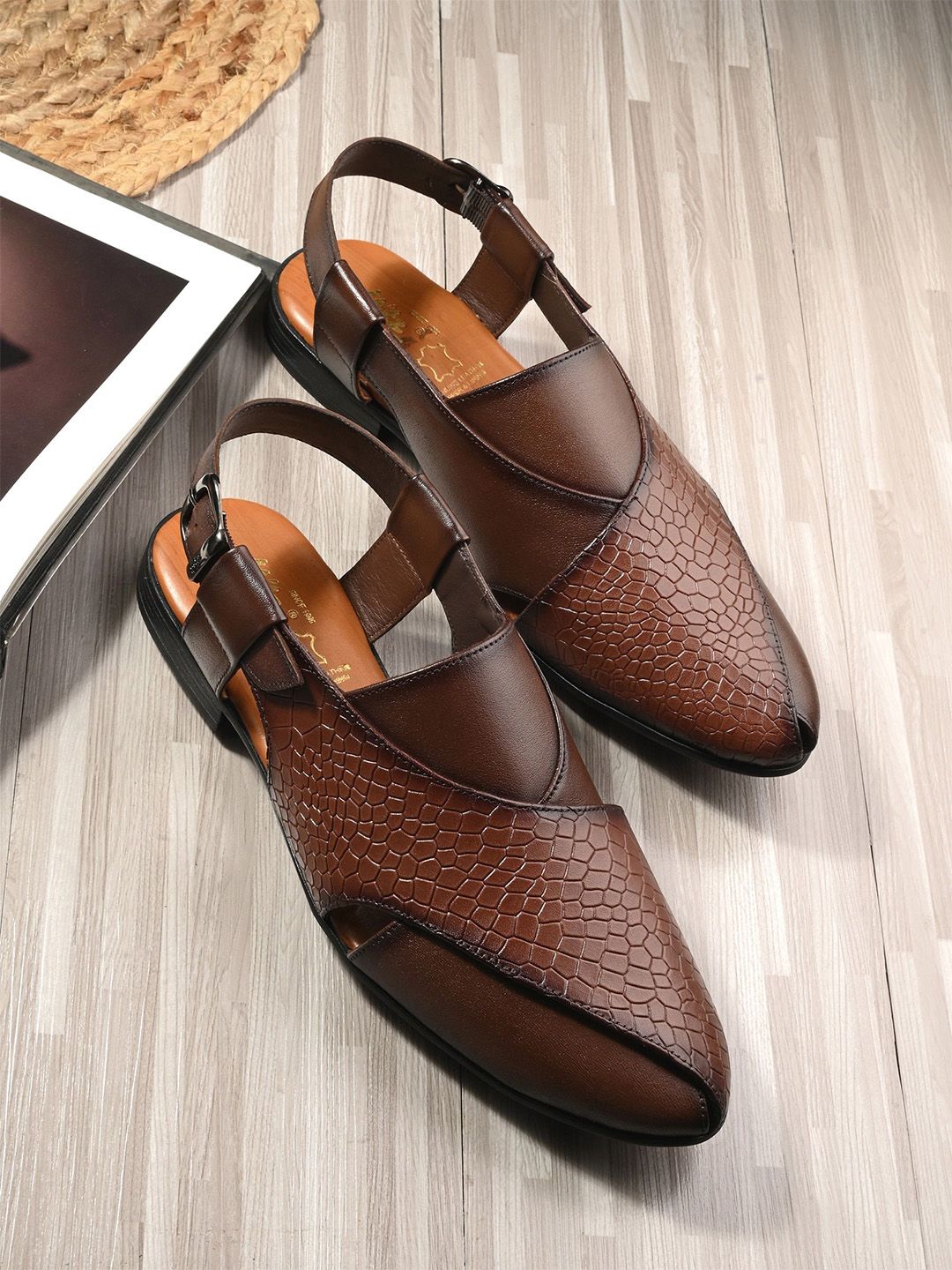 Hitz Men Leather Comfort Sandals-image-47