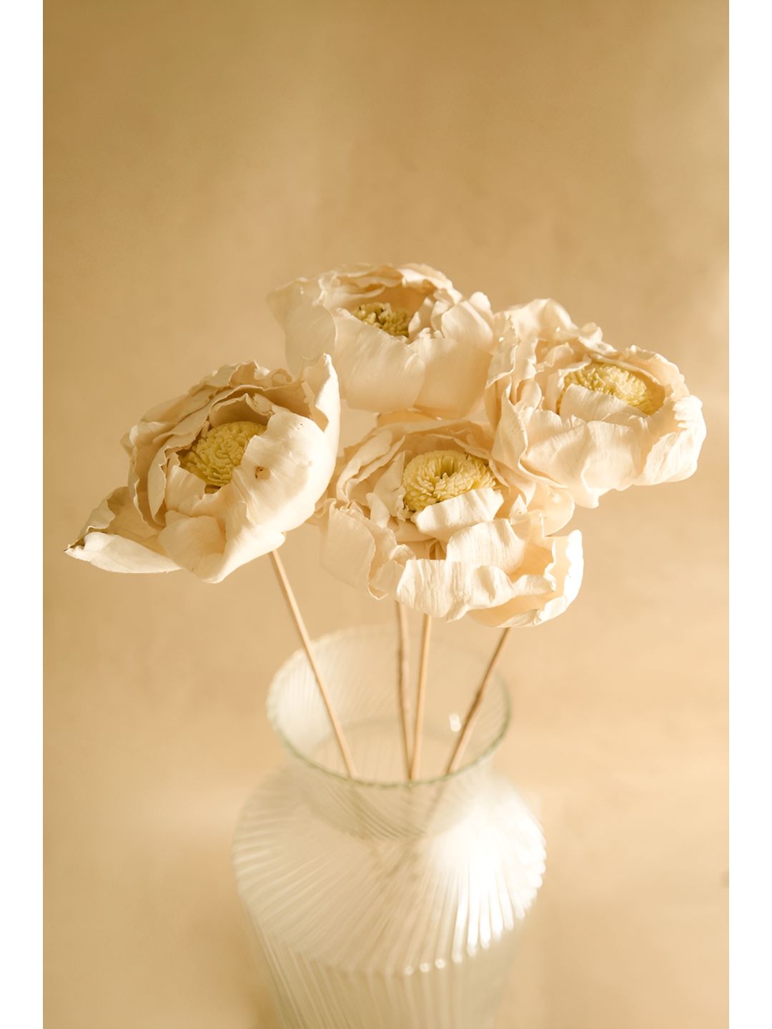 ArteCasa White 5 Pieces Artificial Flower-picture-20