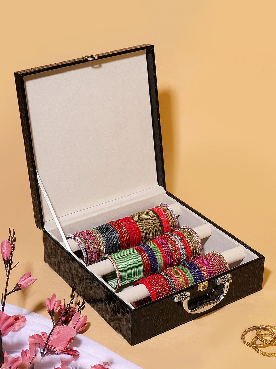 La Trove Black Set of 1 Regular Jewellery Organiser Organisers-image-10
