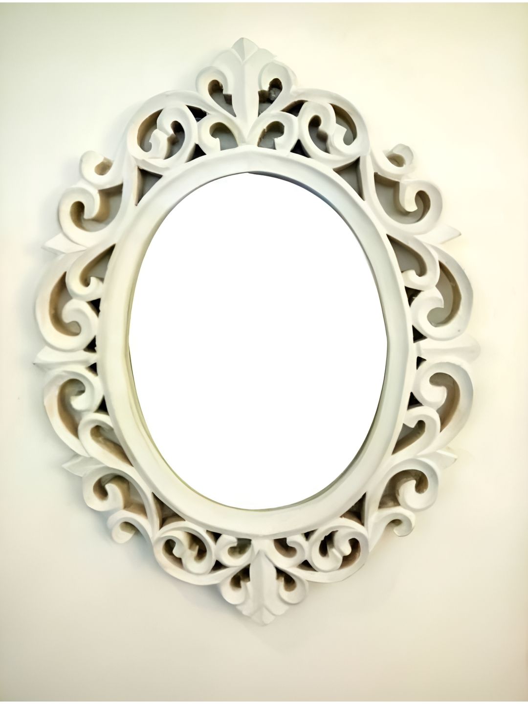 VAS collection home White Wooden Decorative Mirror-image-46