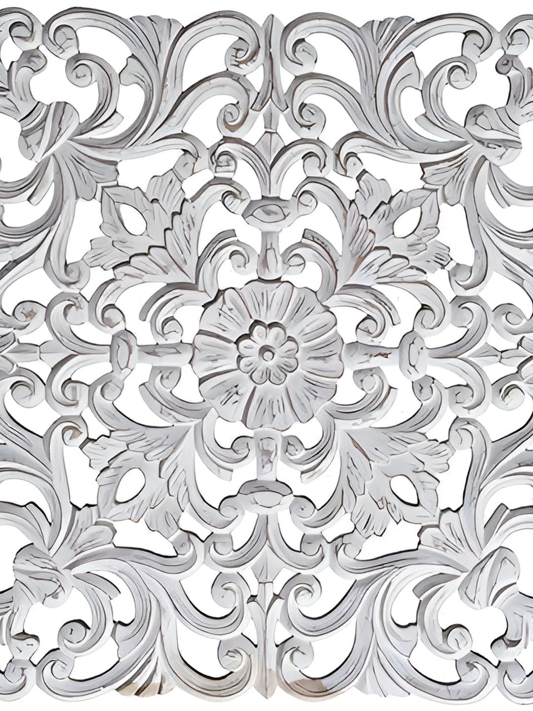 VAS collection home White Self Designed Square Shaped Wood Wall Decor Plate-picture-39