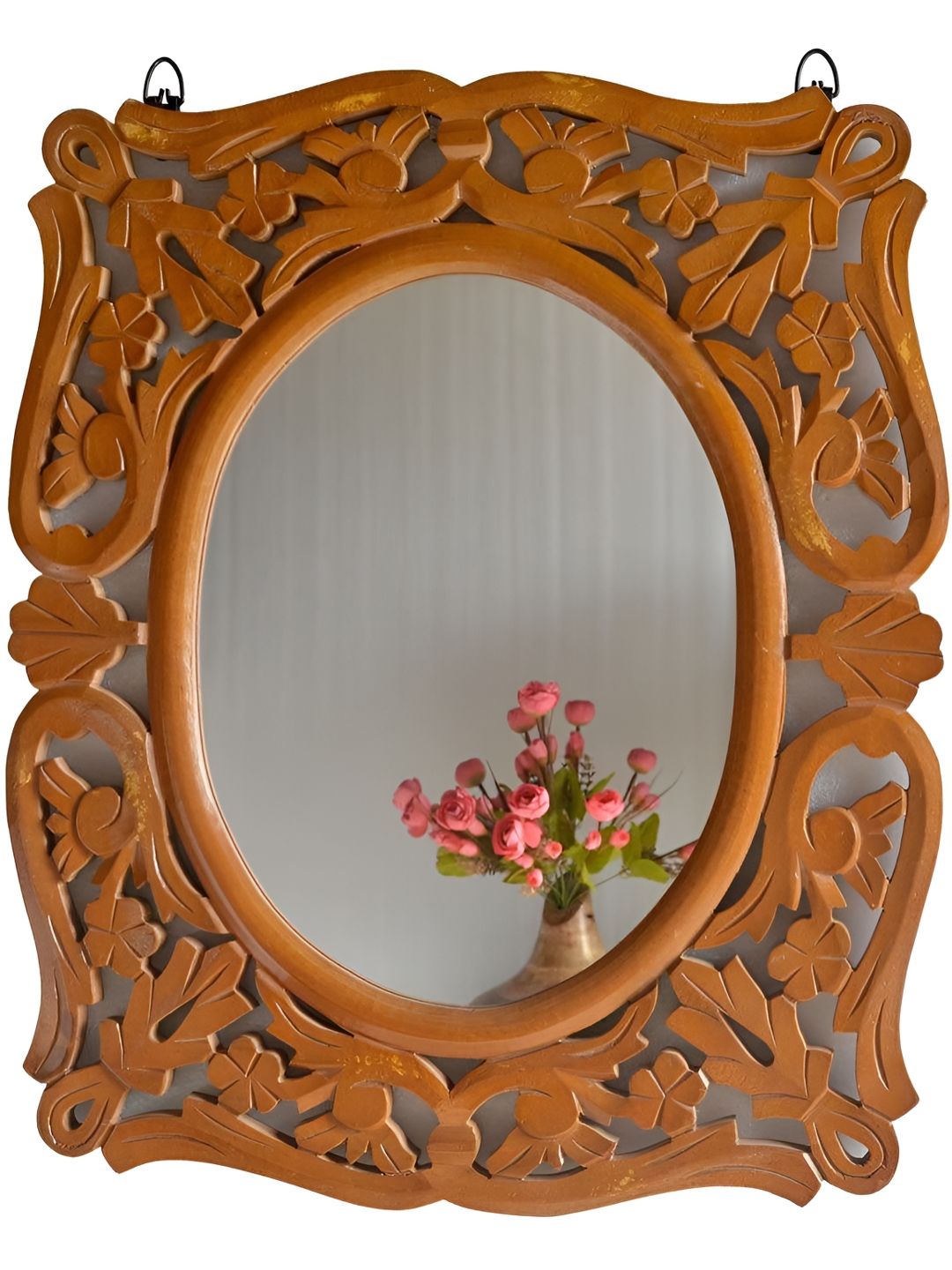 VAS collection home Brown Wooden Wall Mirror-picture-31