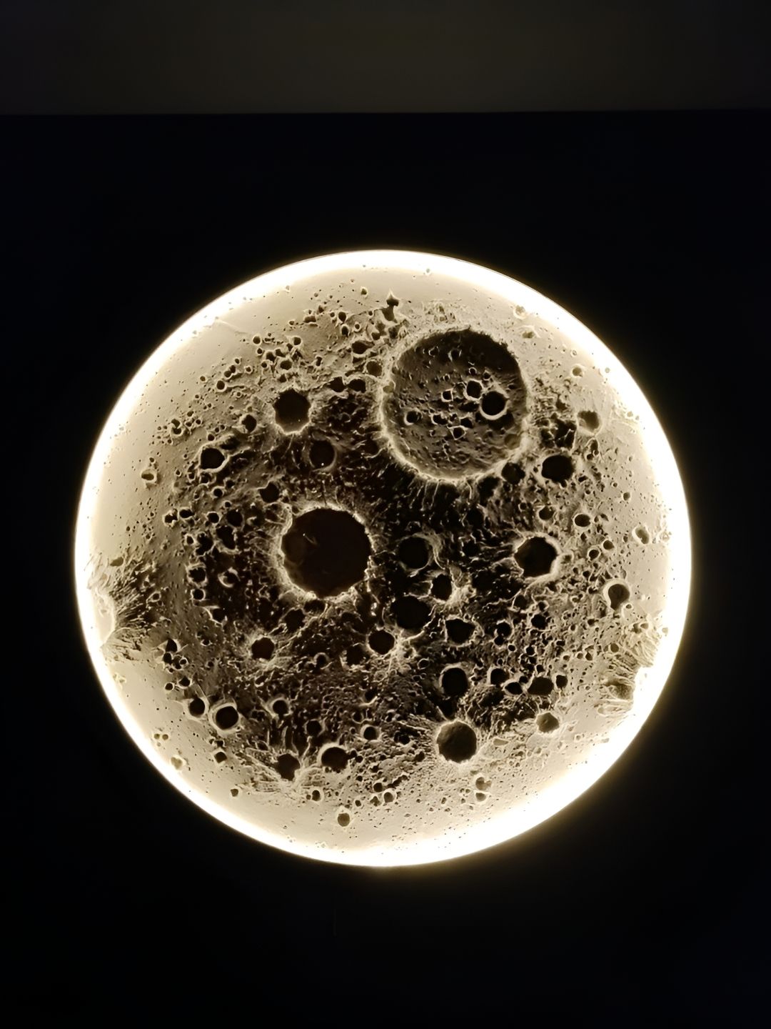 VAS collection home White Self Designed Round Shaped Wood Wall Decor Plate-picture-32