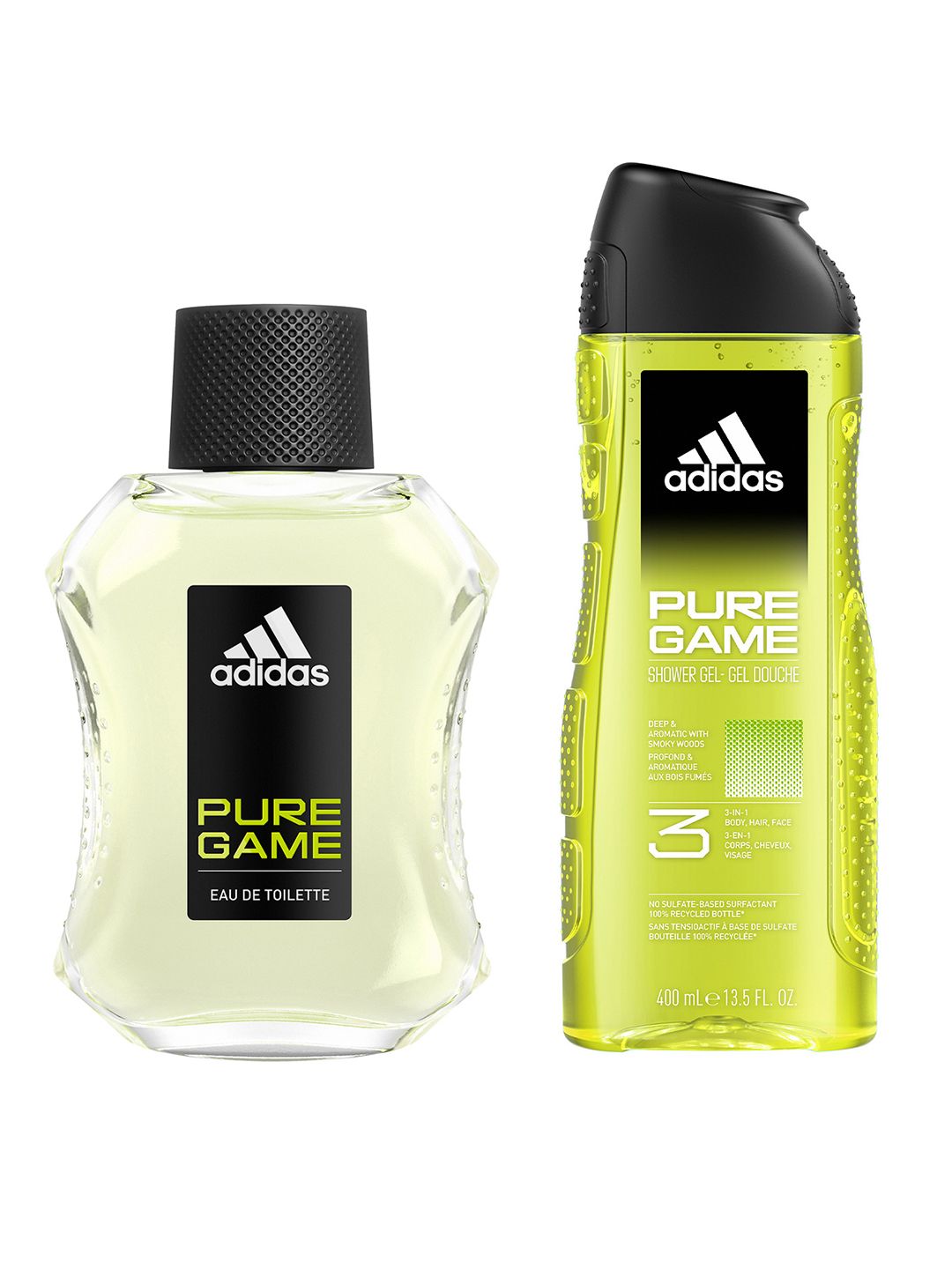 ADIDAS Men Set of Pure Game Eau De Toilette - 100 ml & Shower Gel - 400 ml-image-17