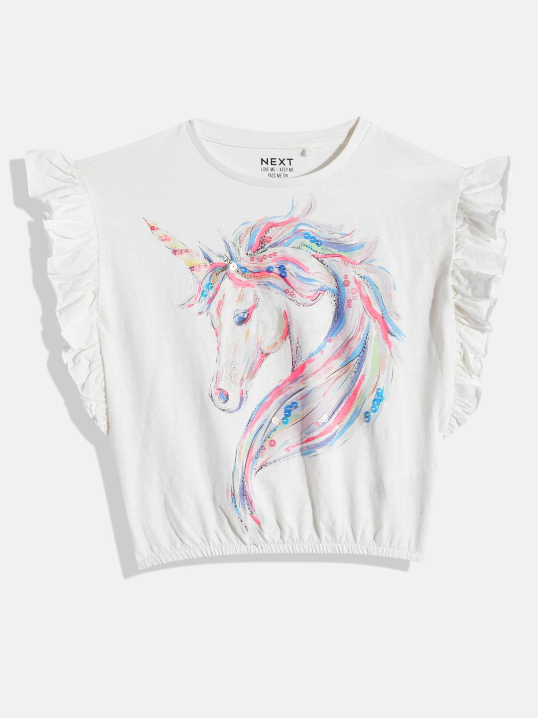 NEXT Girls Printed Pure Cotton Peplum Top-picture-17