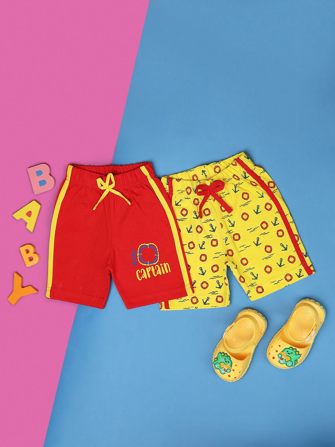 V-Mart Unisex Kids Printed Shorts-picture-37