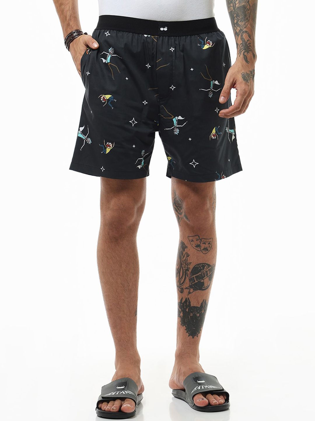 Bewakoof Printe dPure Cotton Boxers 634294-picture-12
