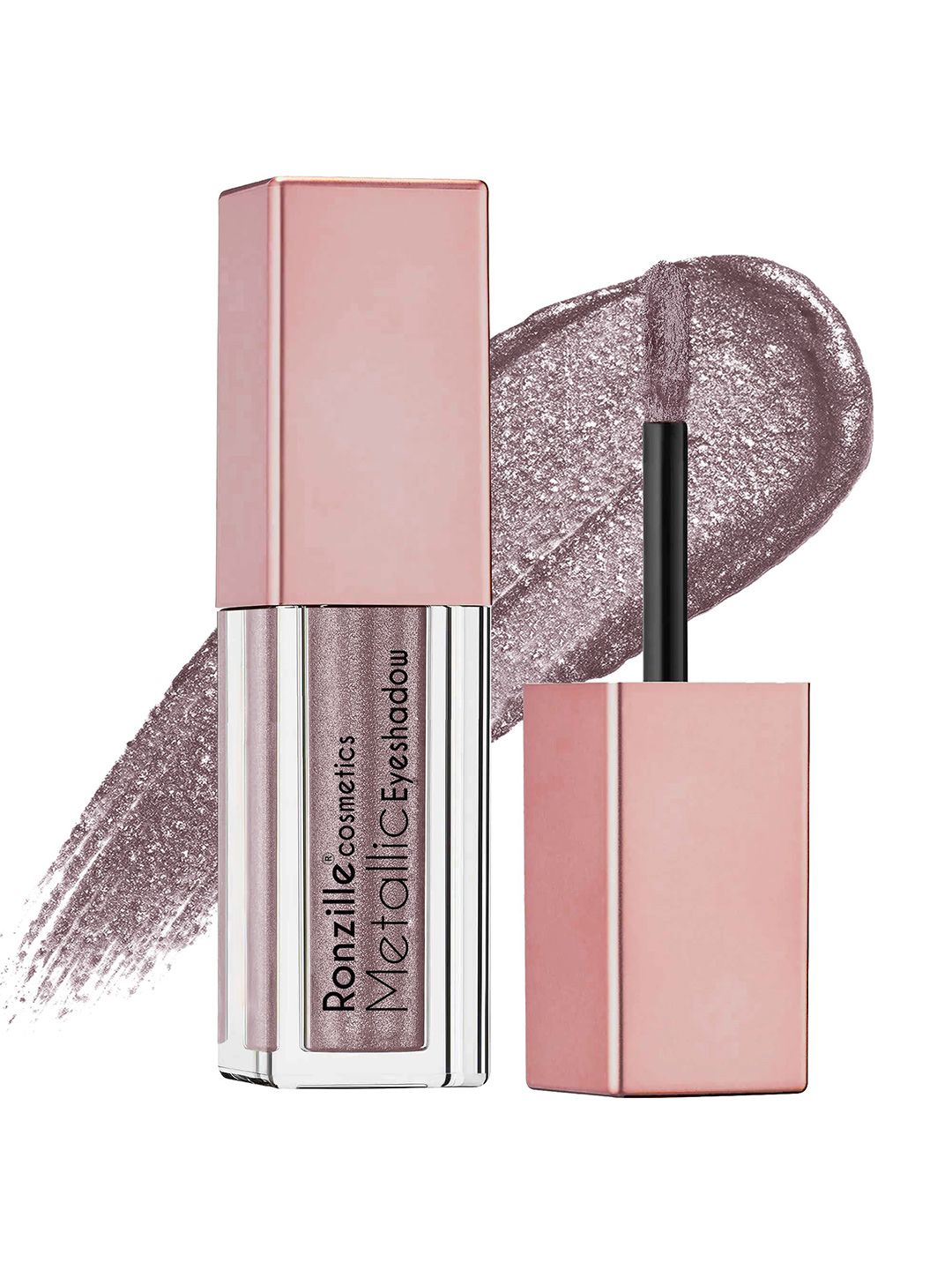 Ronzille Metallic Long Lasting Glitter Liquid Eyeshadow 5 ml - Smoky 04-picture-15