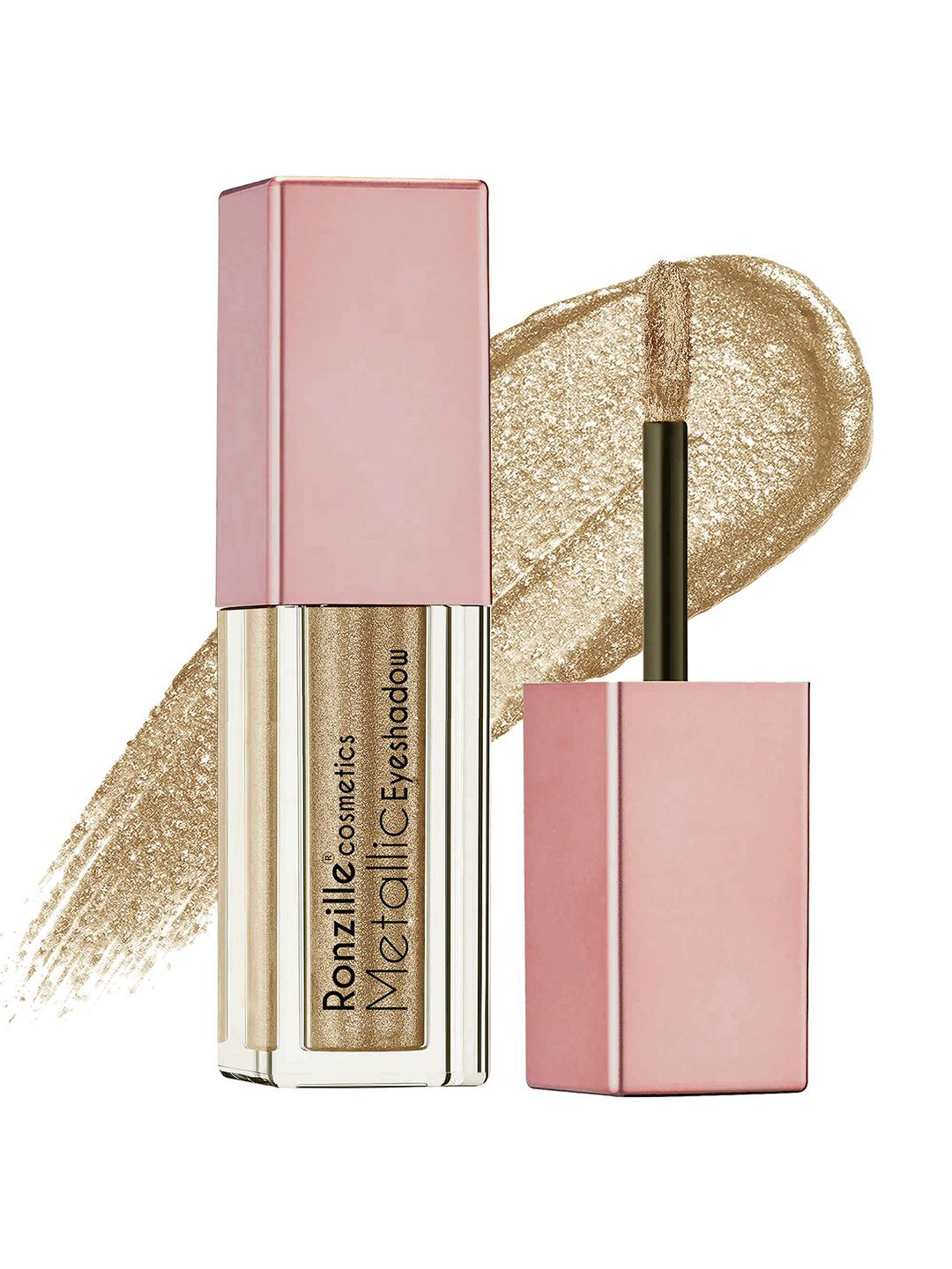 Ronzille Metallic Long Lasting Glitter Liquid Eyeshadow 5 ml - Diamond Dust 02-picture-16