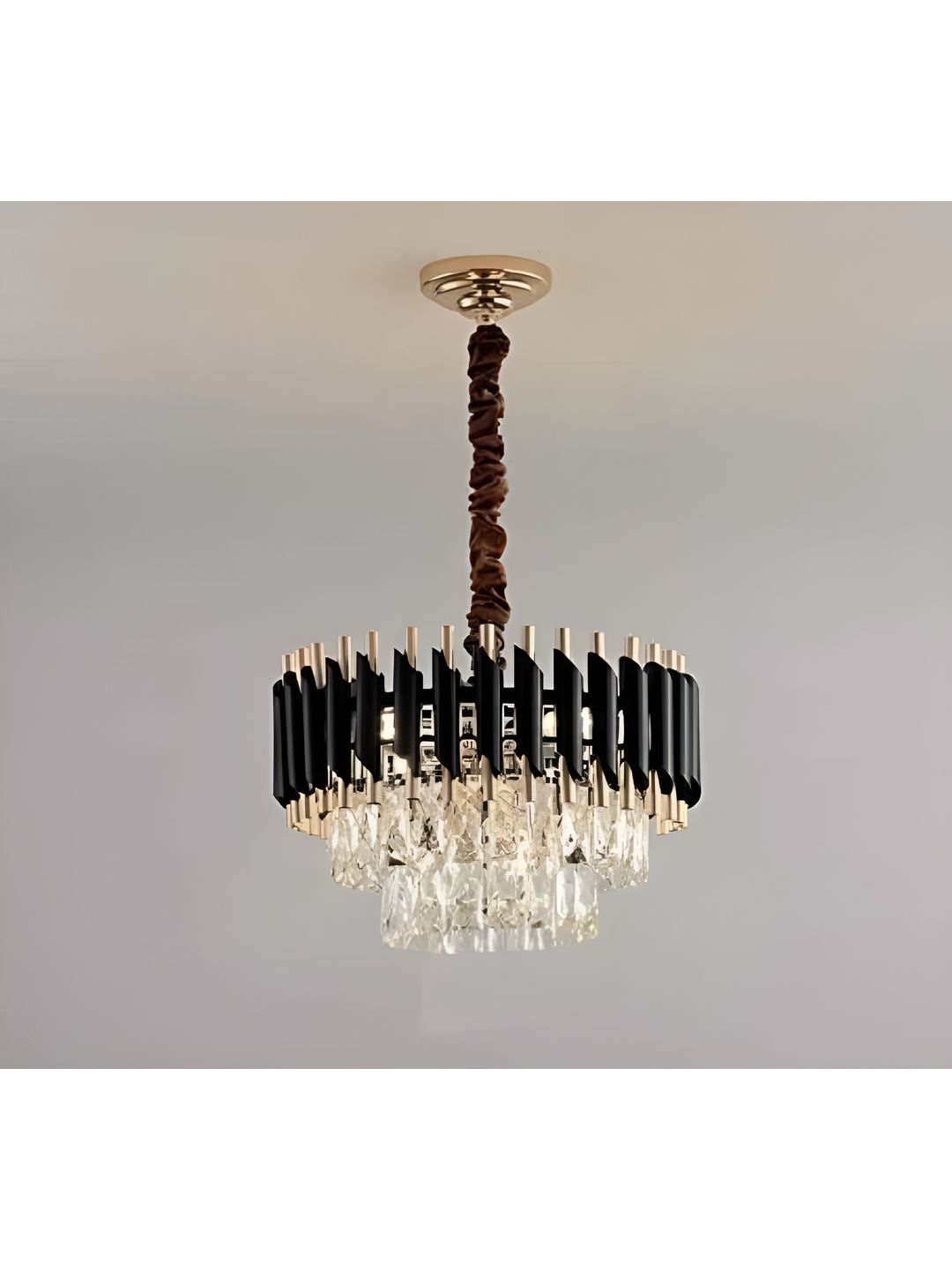 SHRI MAHAL ANTIQUES Gold-Toned Traditional Ceiling Lamp-picture-13