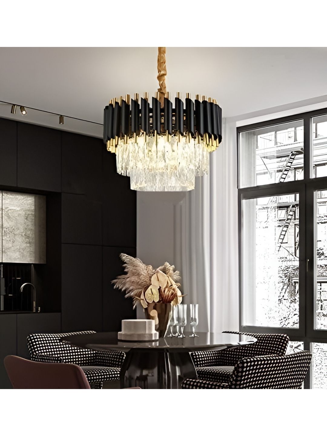 SHRI MAHAL ANTIQUES Gold-Toned Traditional Ceiling Lamp-picture-30