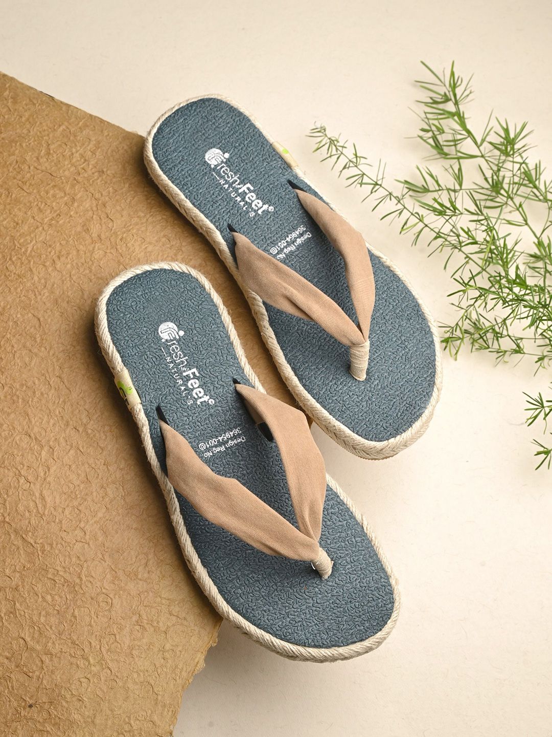 FRESH 1947 FEET Women Printed Open Toe Flats-picture-30