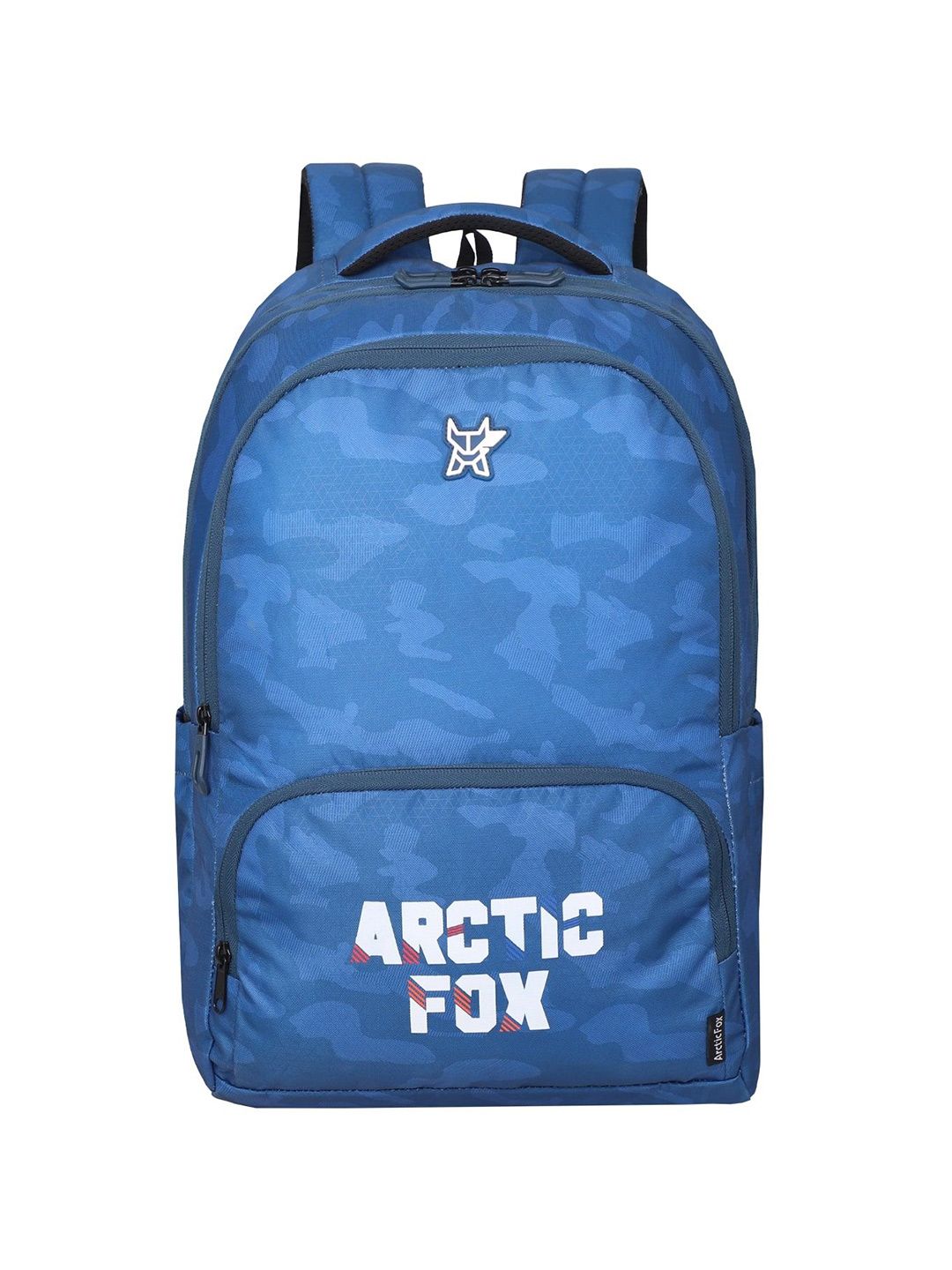 Arctic Fox Unisex Upto 16 Inch Typography Padded Backpack With Rain Cover-image-24