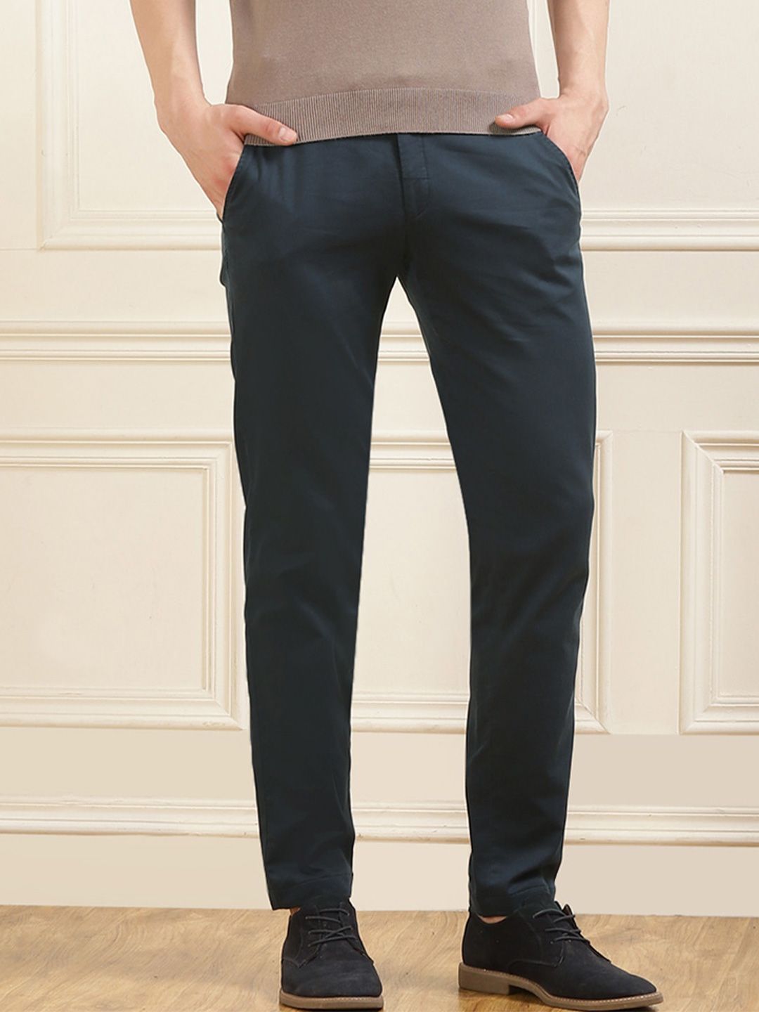 Hiltl Men Mid-Rise Slim-Fit Trousers-picture-15