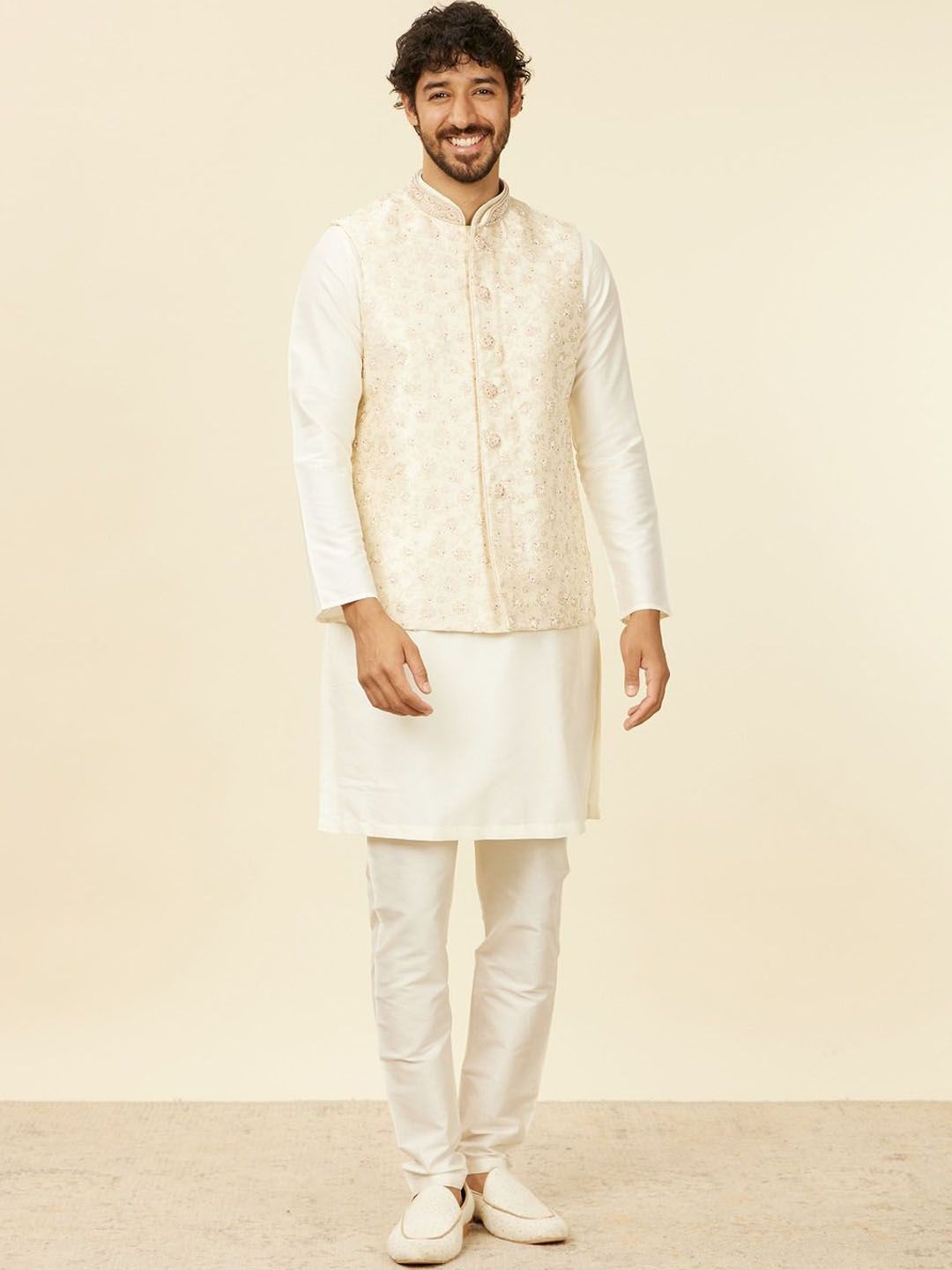 Manyavar Embroidered Nehru Jacket-picture-42