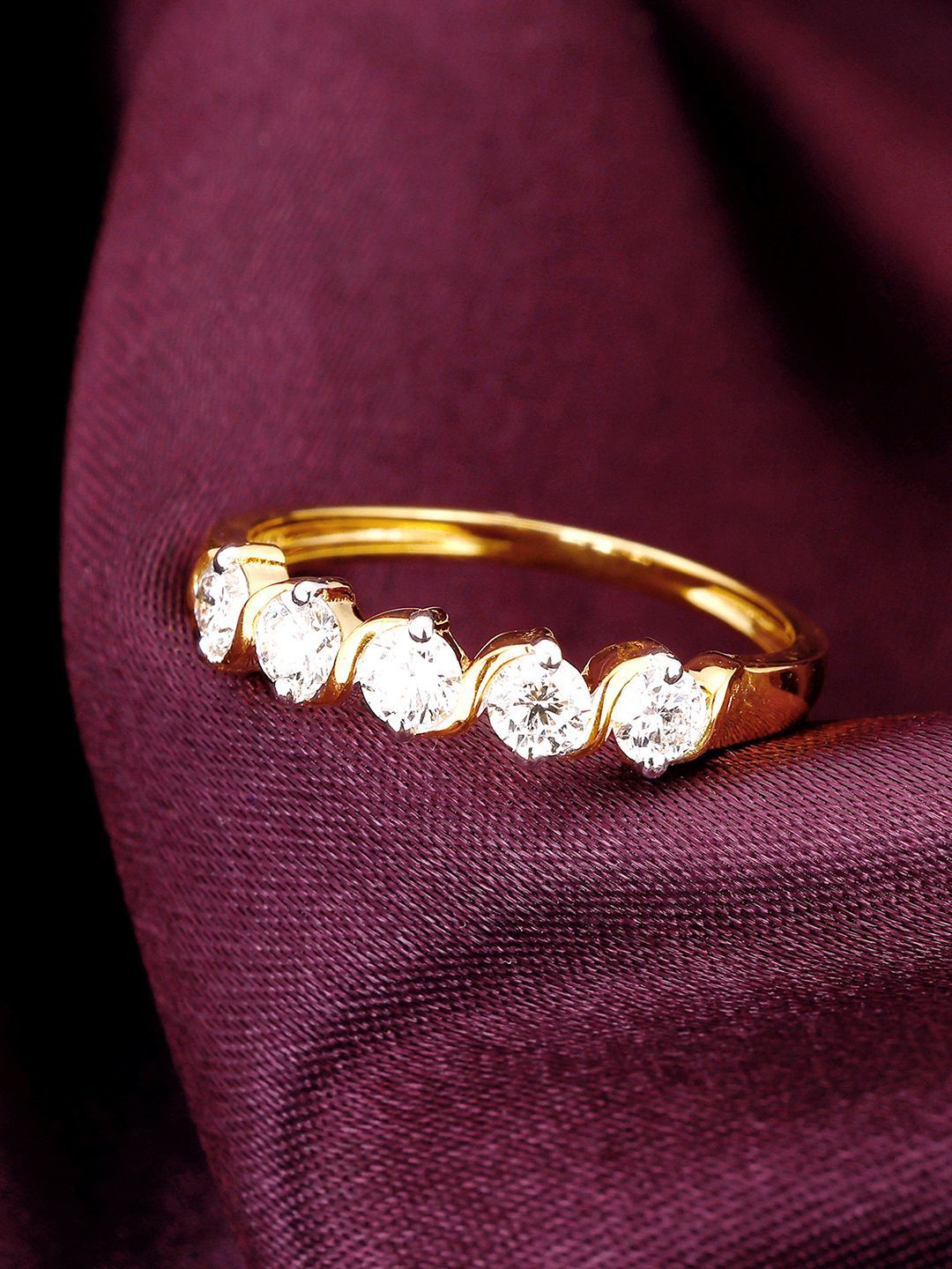 GIVA BIS Hallmark 14k Yellow Gold Dearest Dreams Diamond Ring-picture-25