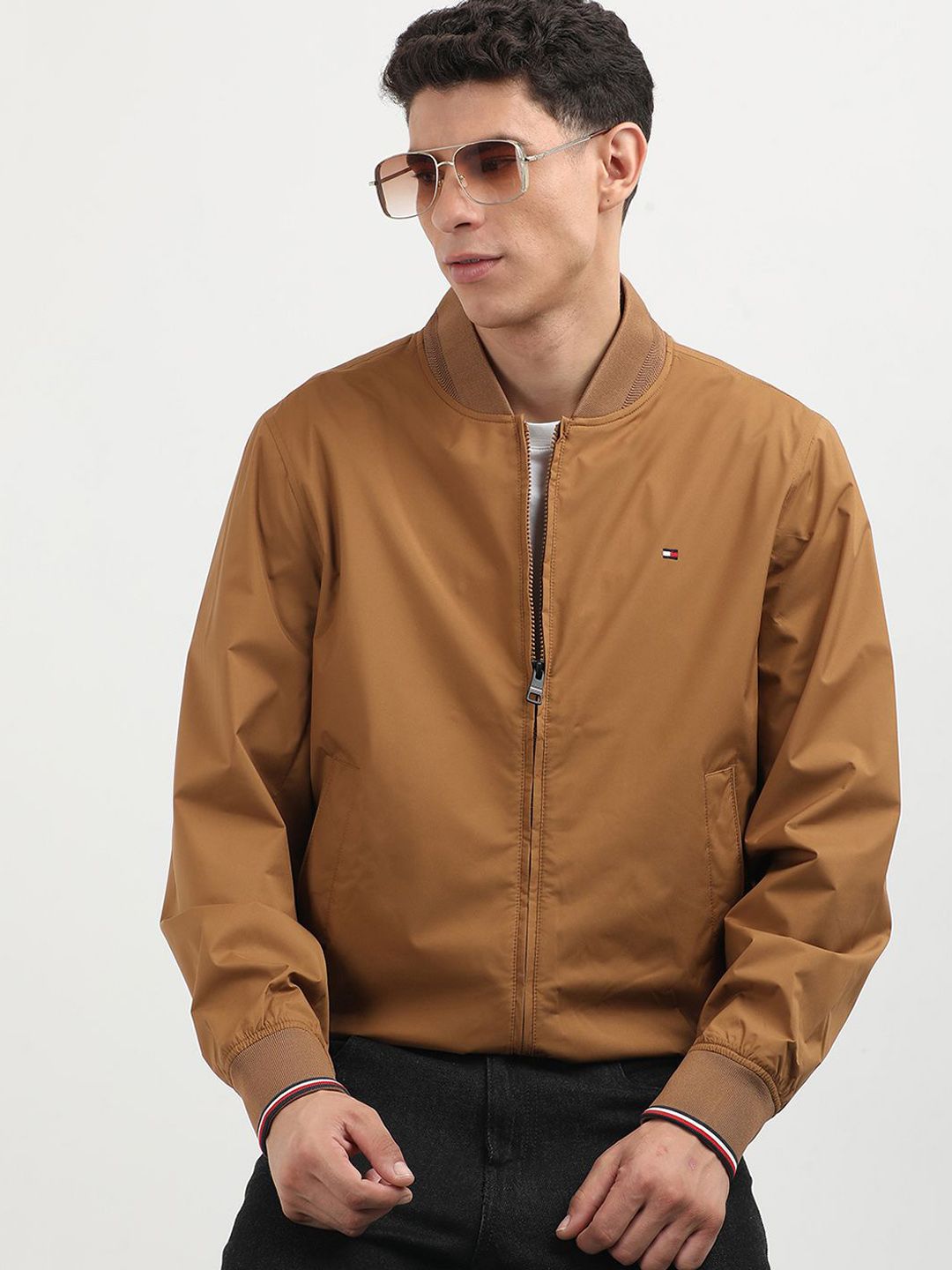 Tommy Hilfiger Men winters Camouflage Bomber Jacket-picture-10