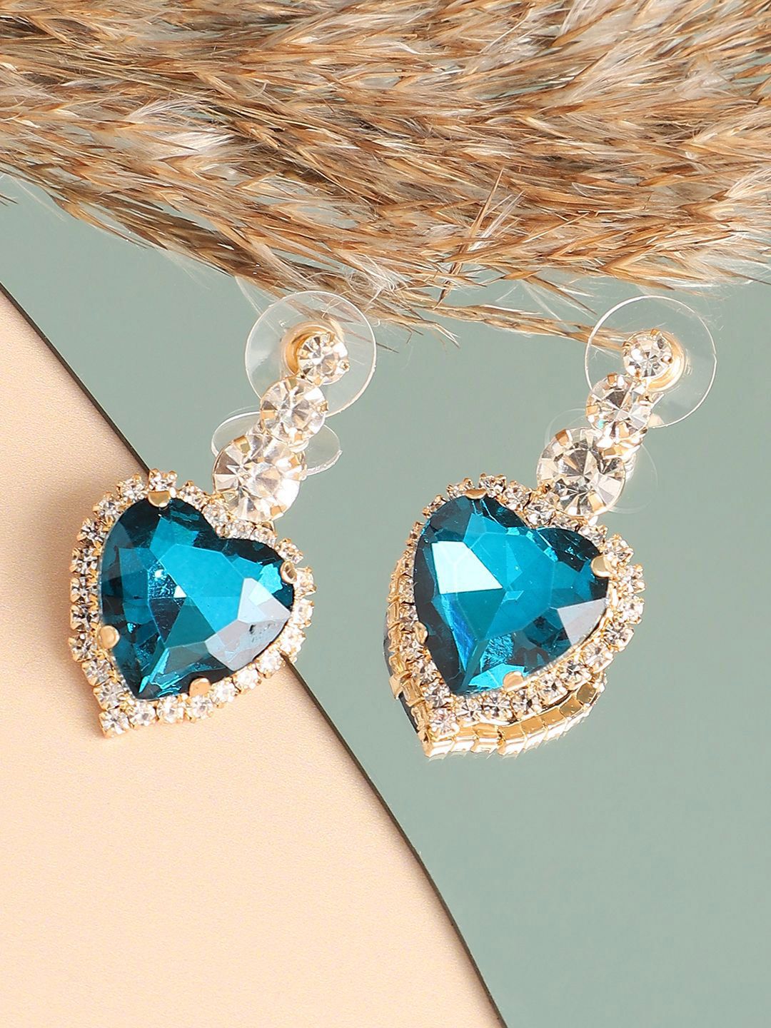 SOHI Contemporary Studs Earrings-image-12
