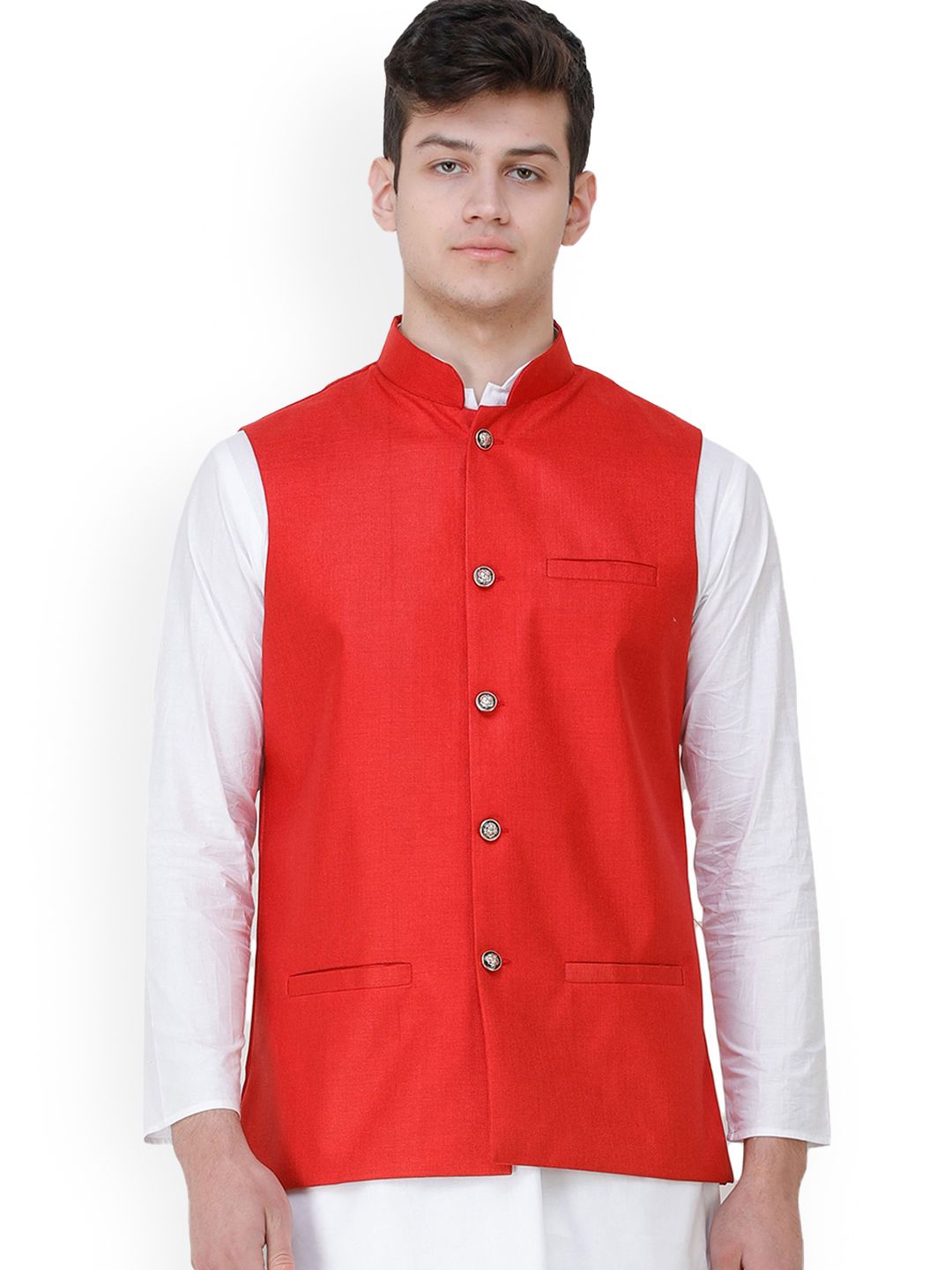 Exotic India Woven Nehru Jacket-picture-14