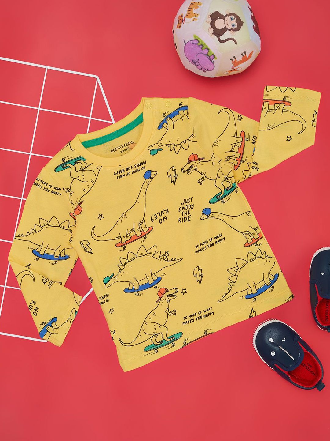 Pantaloons Baby Boys Graphic Printed Round Neck T-shirt-picture-28