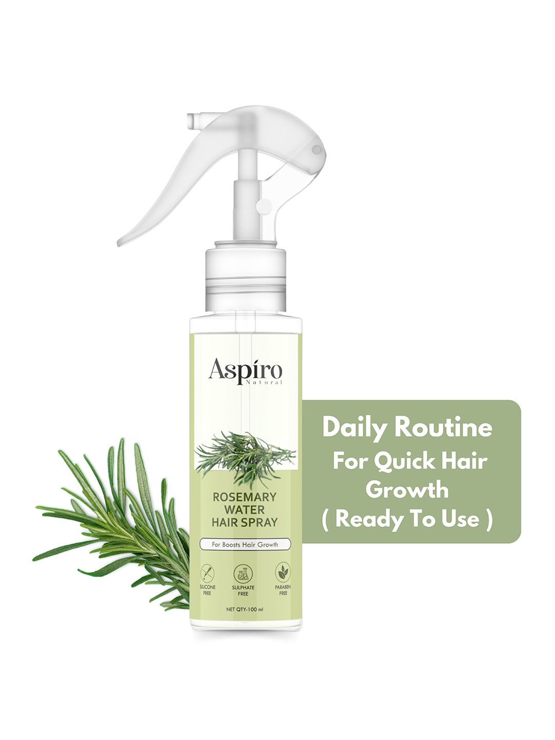 Aspiro Natural Rosemary Water Hair Spray for Healthy Hair Growth & Thicker Hair - 100 ml-picture-39