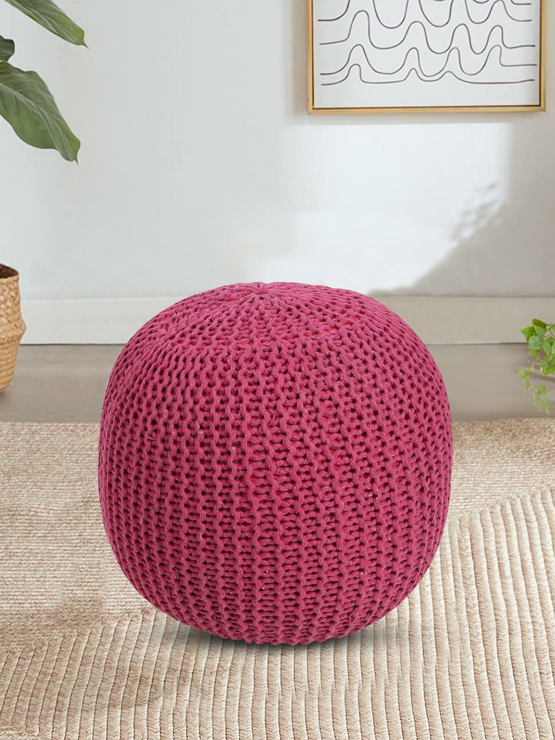 THE HOME CO. Violet Sitting Pouffe Ottoman-picture-19