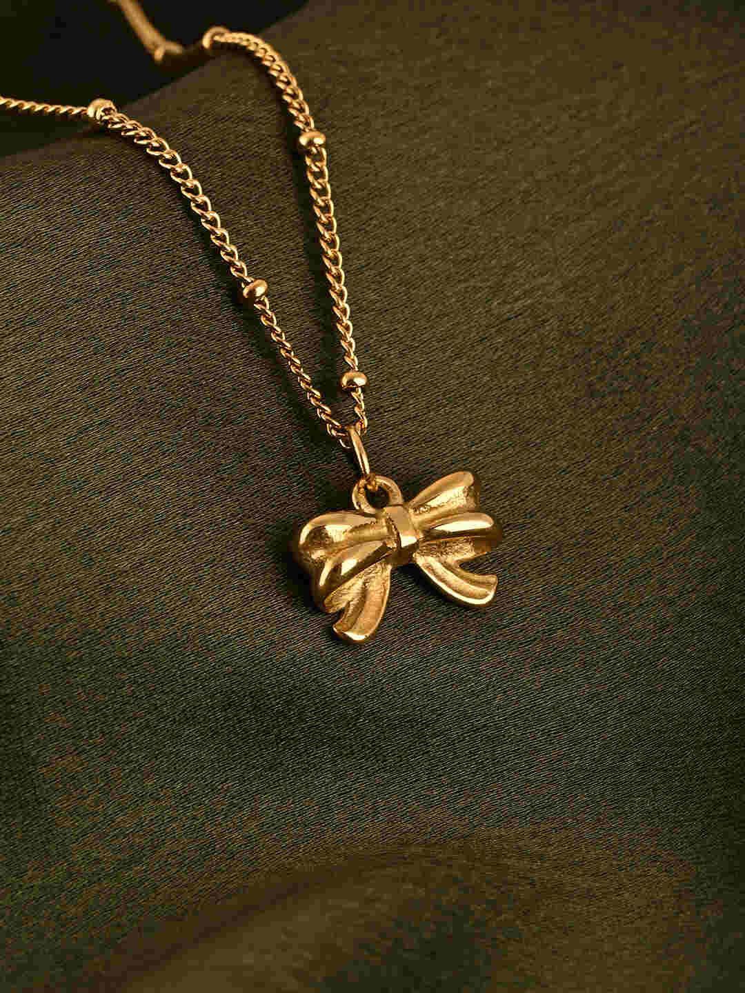 PALMONAS 18K Gold-Plated Stainless Steel Layered Necklace-picture-48