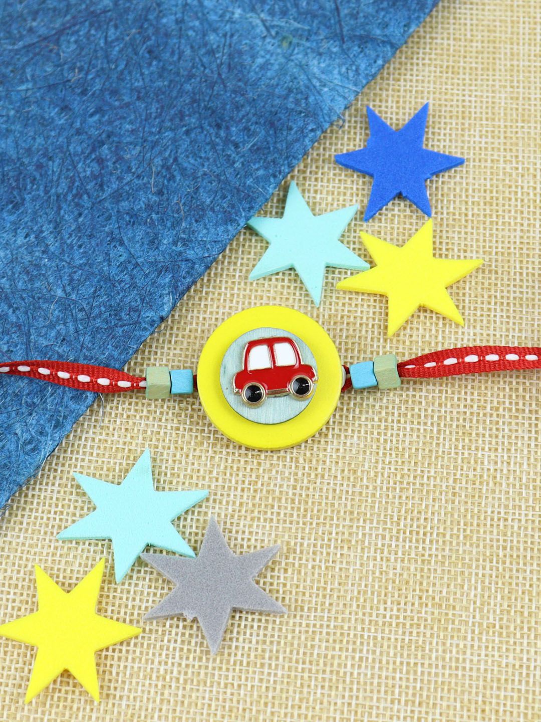 Asthetika Boys Car Thread Rakhi With Roli Chawal-picture-41
