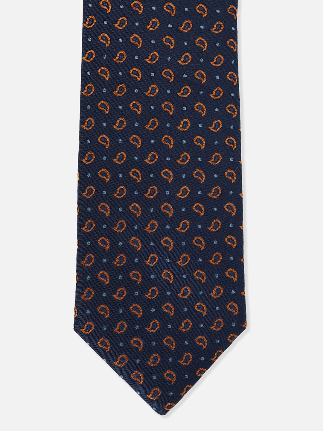 Louis Philippe Men Woven Design Silk Skinny Tie-picture-38