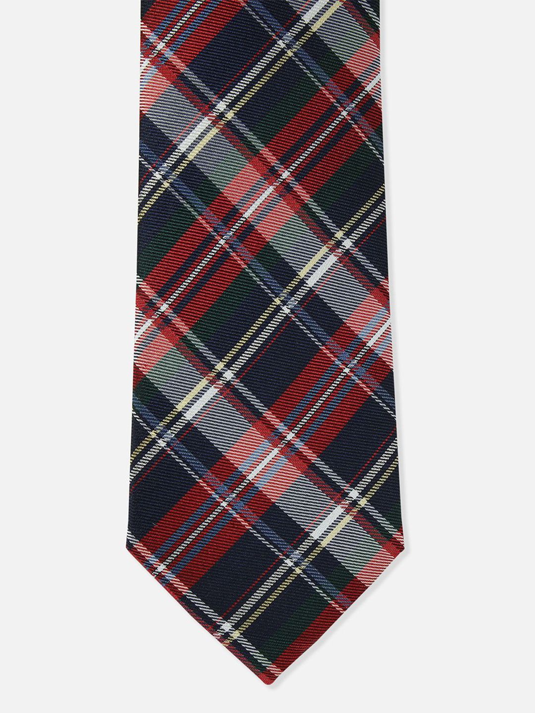 Louis Philippe Men Checked Silk Skinny Tie-picture-35