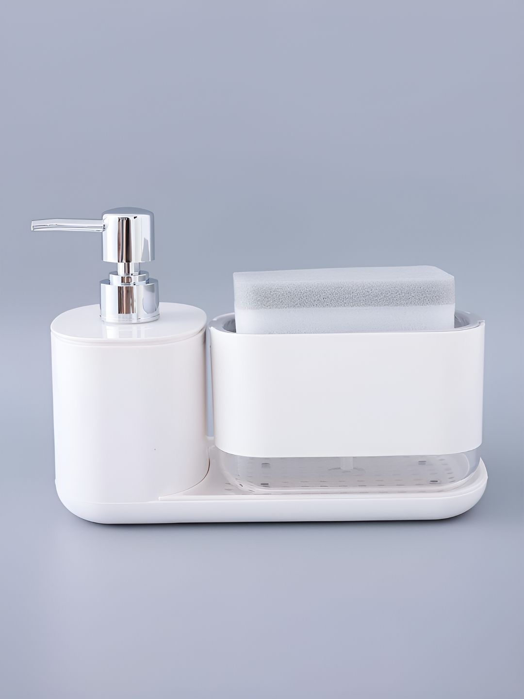 Kuber Industries White Solid Plastic Soap Dispenser-picture-20