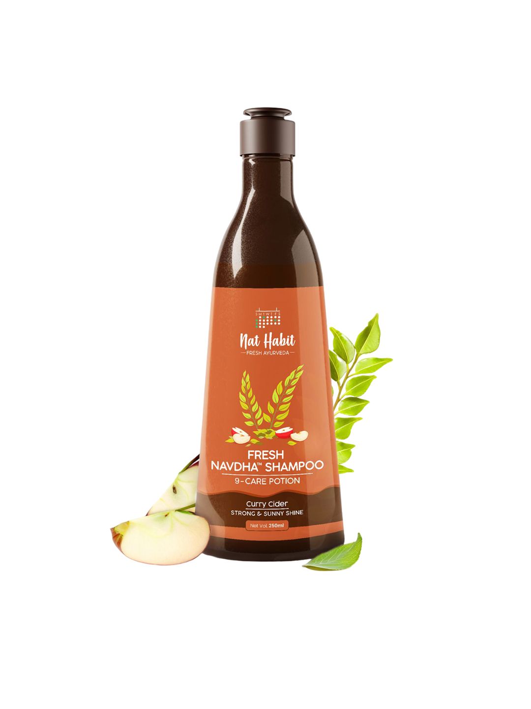 Nat Habit Curry Cider Navdha Shampoo For Soft & Shiny Hair - 250ml-image-27