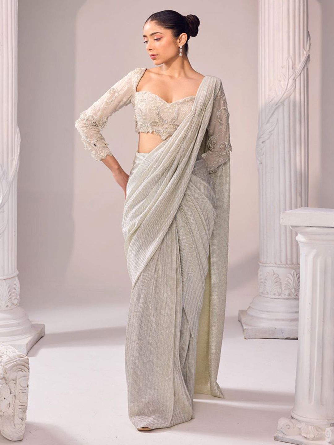 Jade by Ashima Striped Saree-picture-14