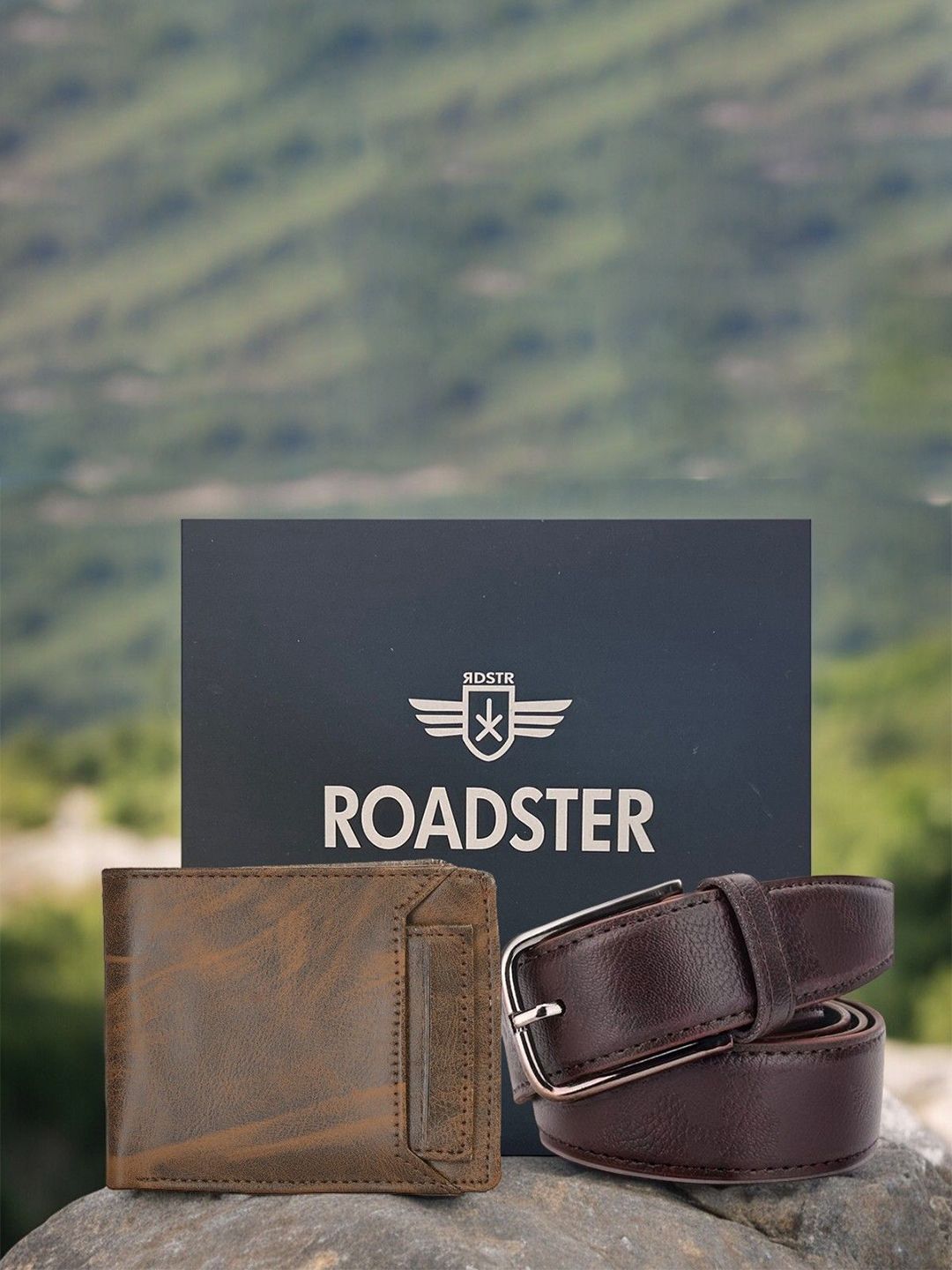 Roadster Men Wallet & Belt Accessory Gift Set-picture-42