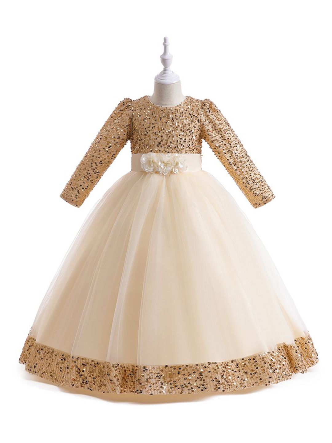 StyleCast x Revolte Embellished Applique Fit & Flare Maxi Dress-picture-52