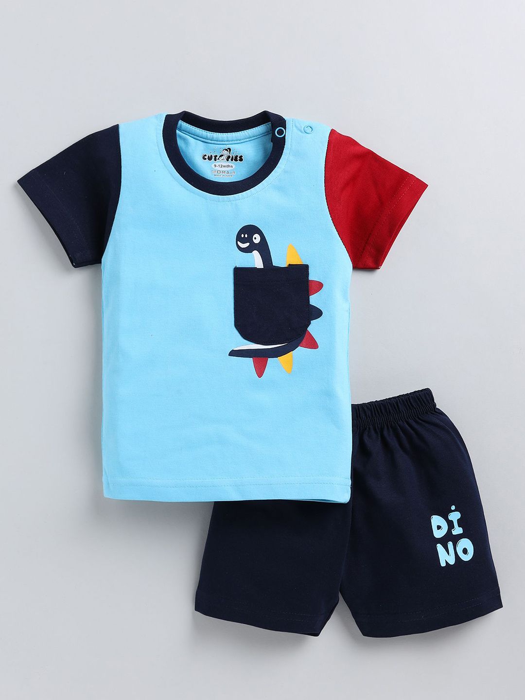 Cutopies Boys Printed T-shirt with Shorts-picture-14