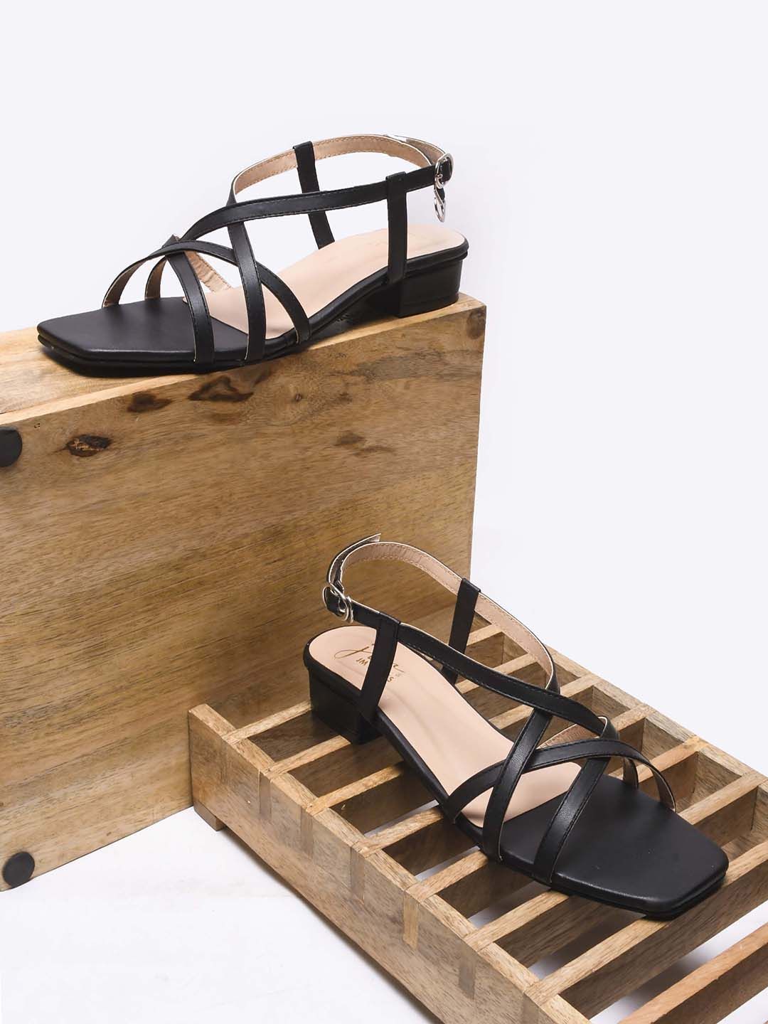 JM Looks Embellished Block Mules-picture-14