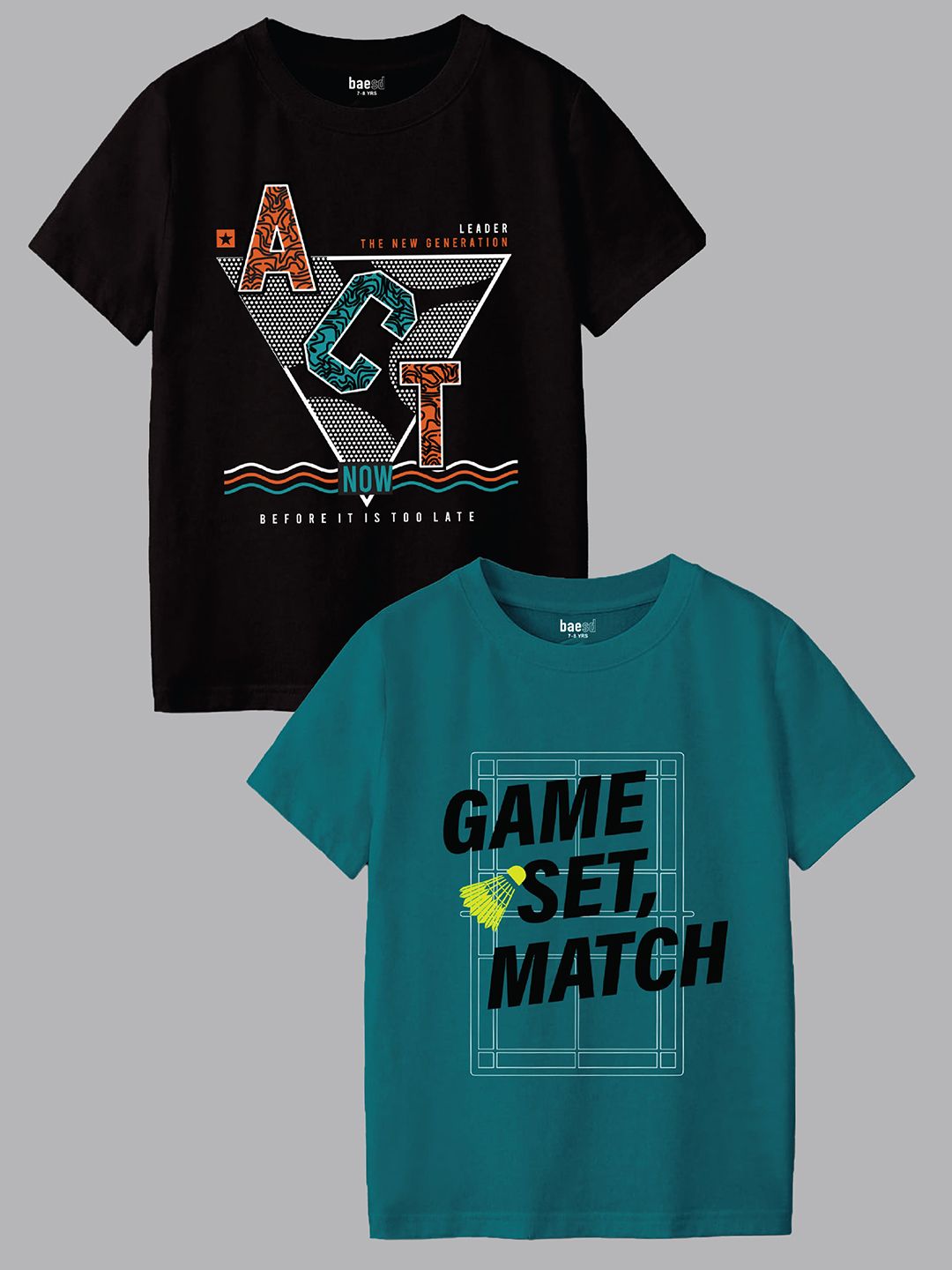 BAESD Boys 2 Printed Applique T-shirt-picture-24